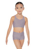 Solid Lycra Sweetheart Crop