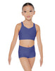 Solid Lycra Sweetheart Crop