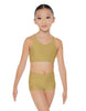 Solid Lycra Sweetheart Crop