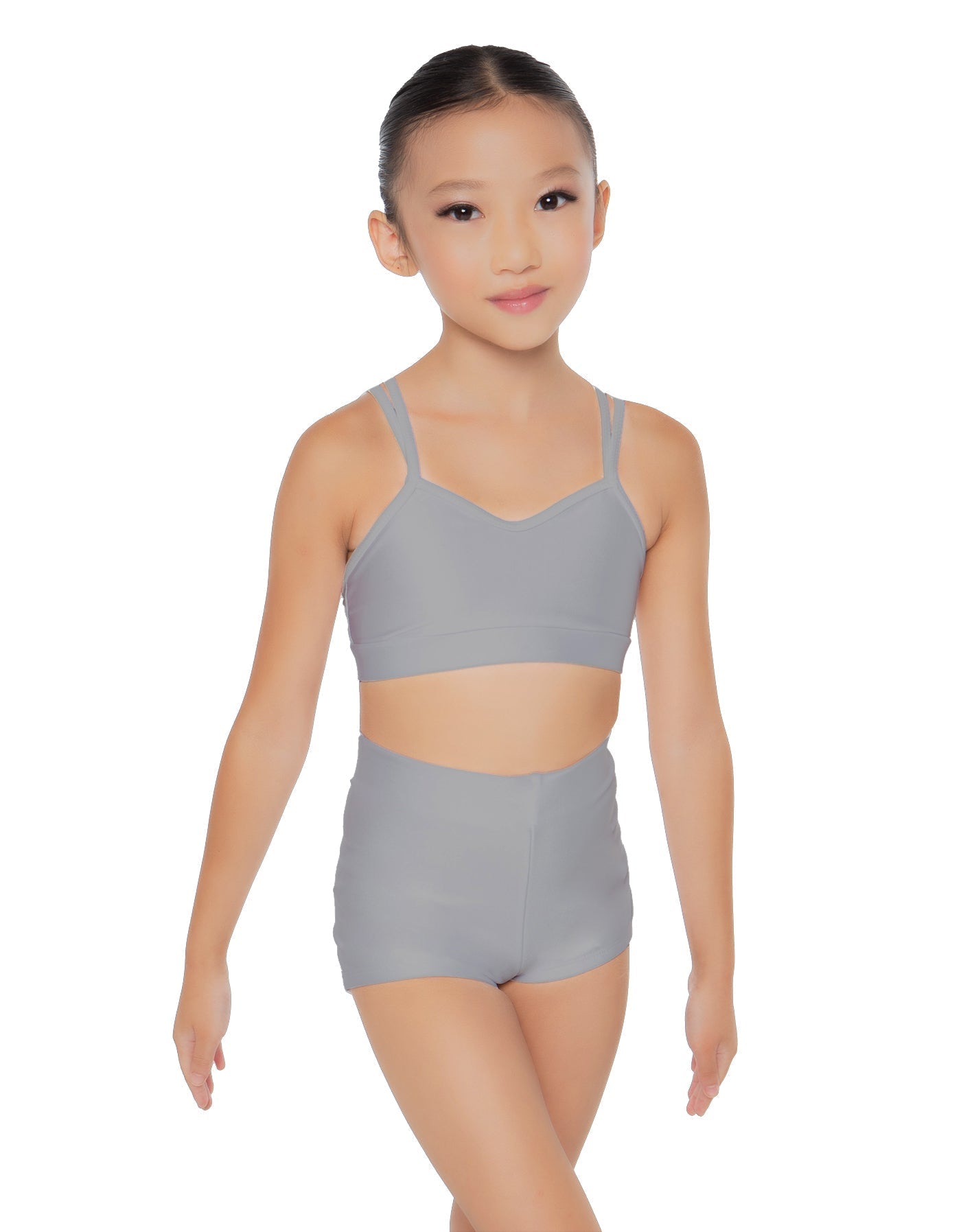 Solid Lycra Sweetheart Double Strap Halter Bra