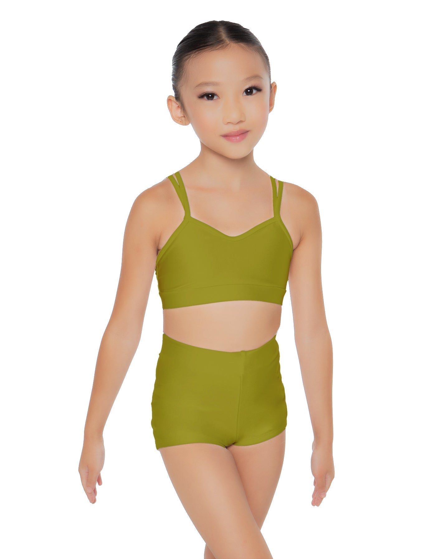 Solid Lycra Sweetheart Double Strap Halter Bra
