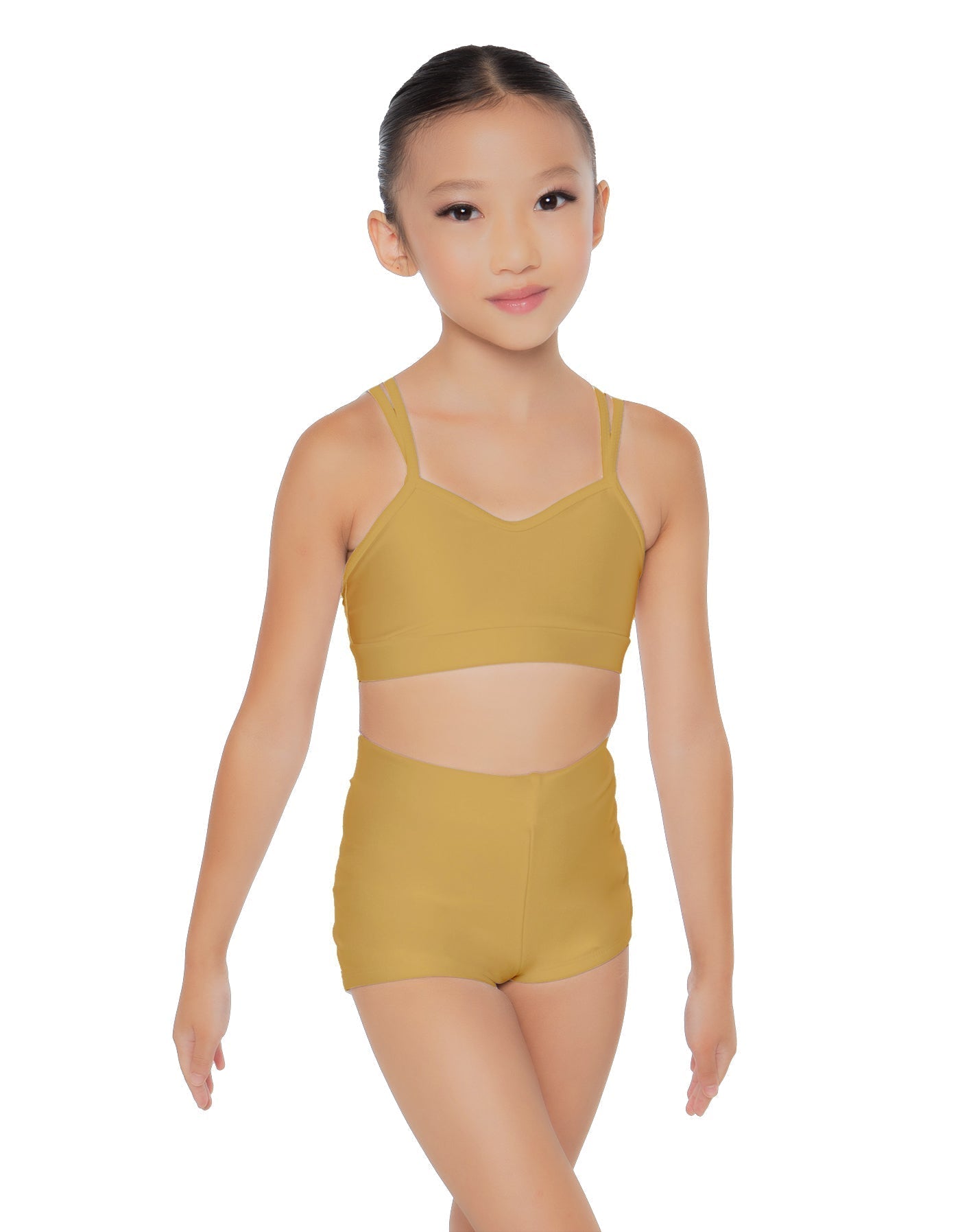Solid Lycra Sweetheart Double Strap Halter Bra