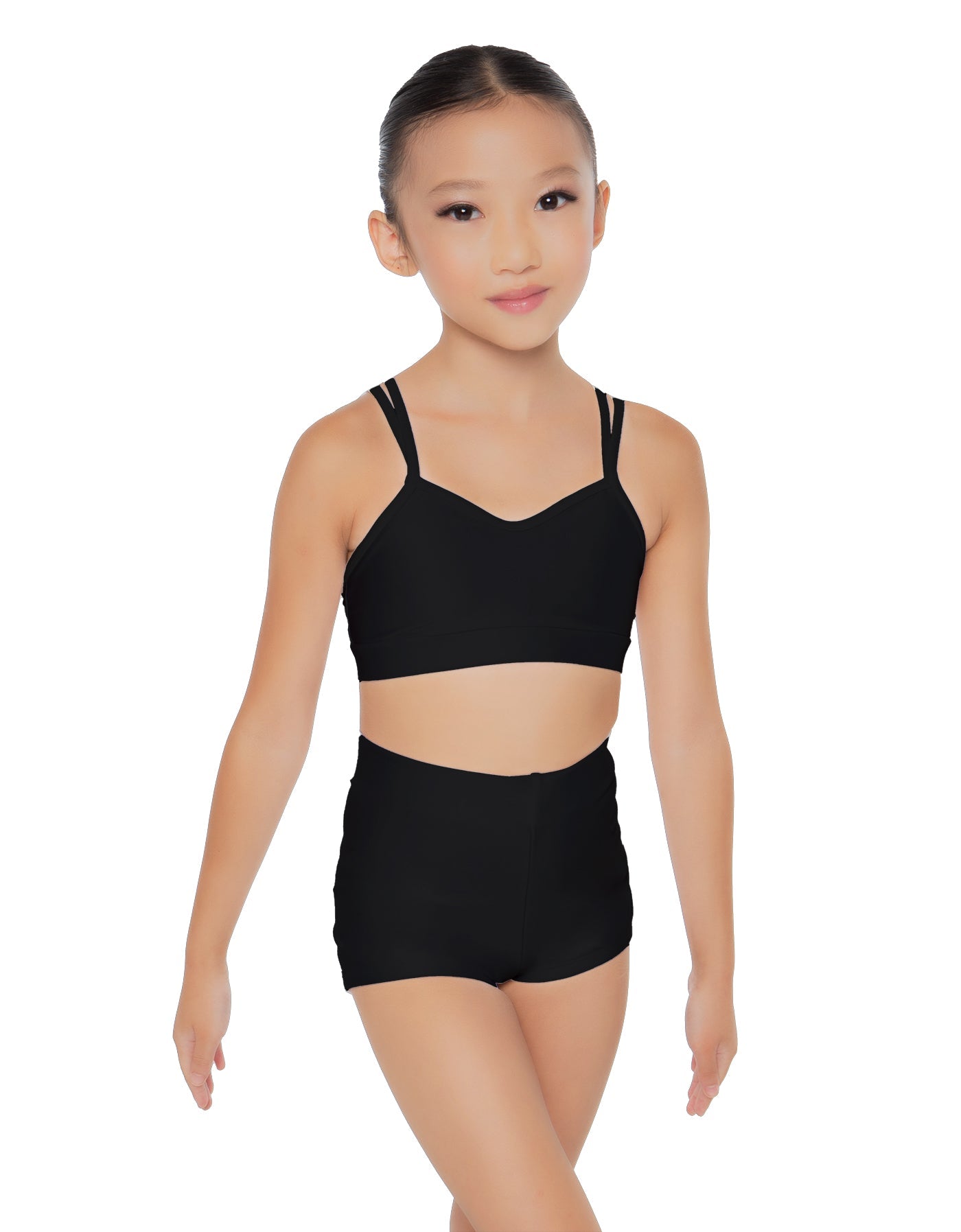 Solid Lycra Sweetheart Double Strap Halter Bra