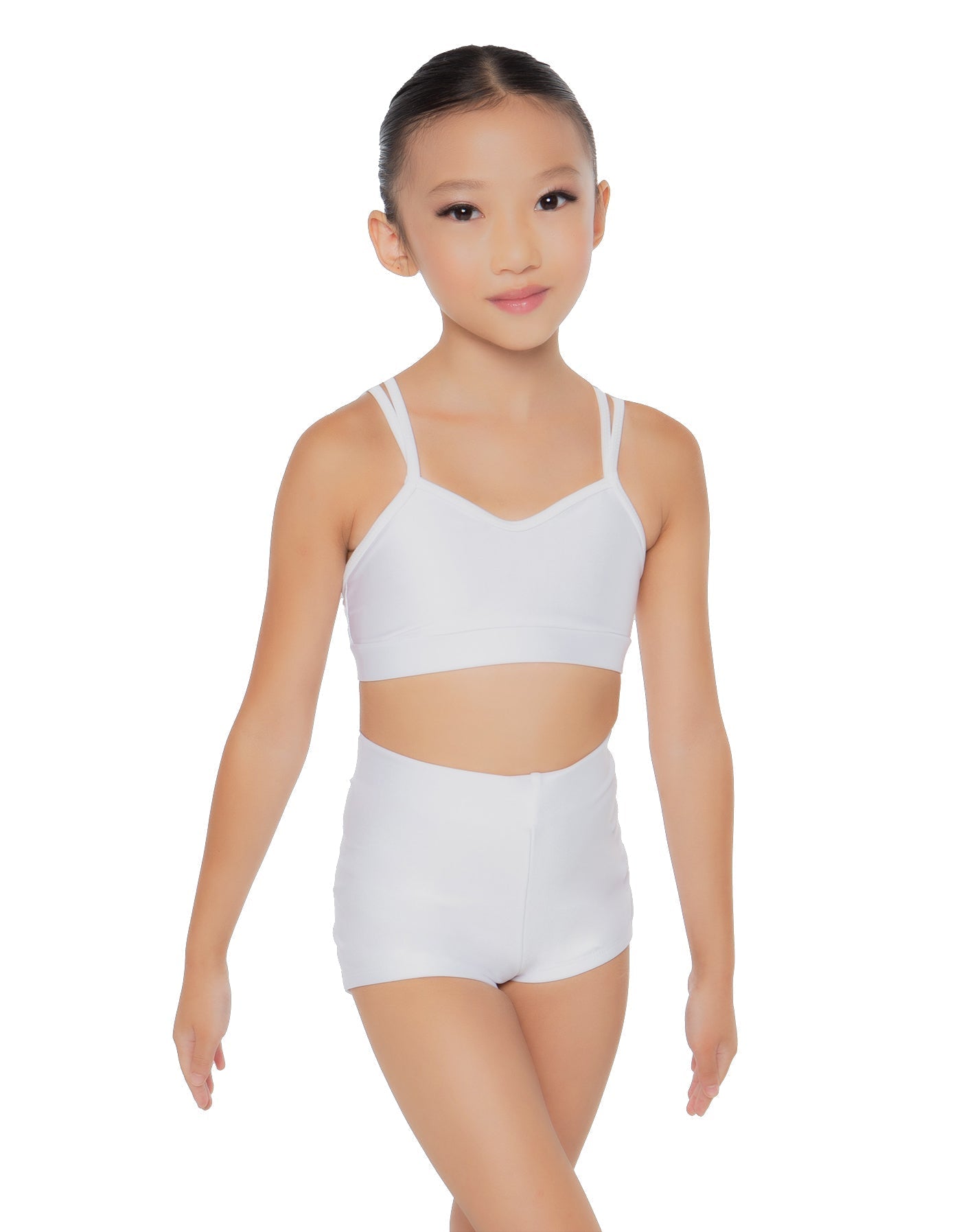 Solid Lycra Sweetheart Double Strap Halter Bra