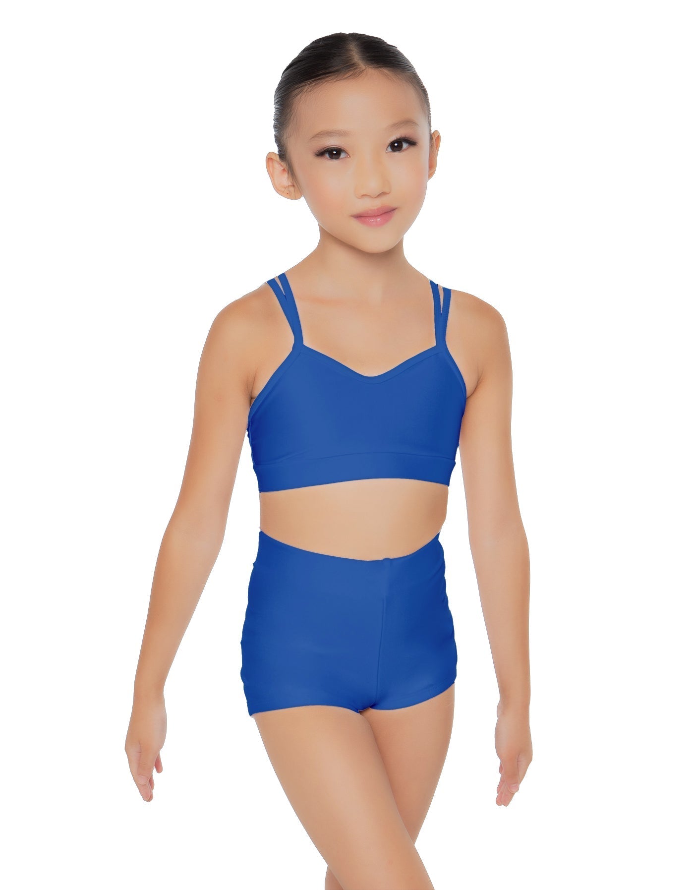 Solid Lycra Sweetheart Double Strap Halter Bra