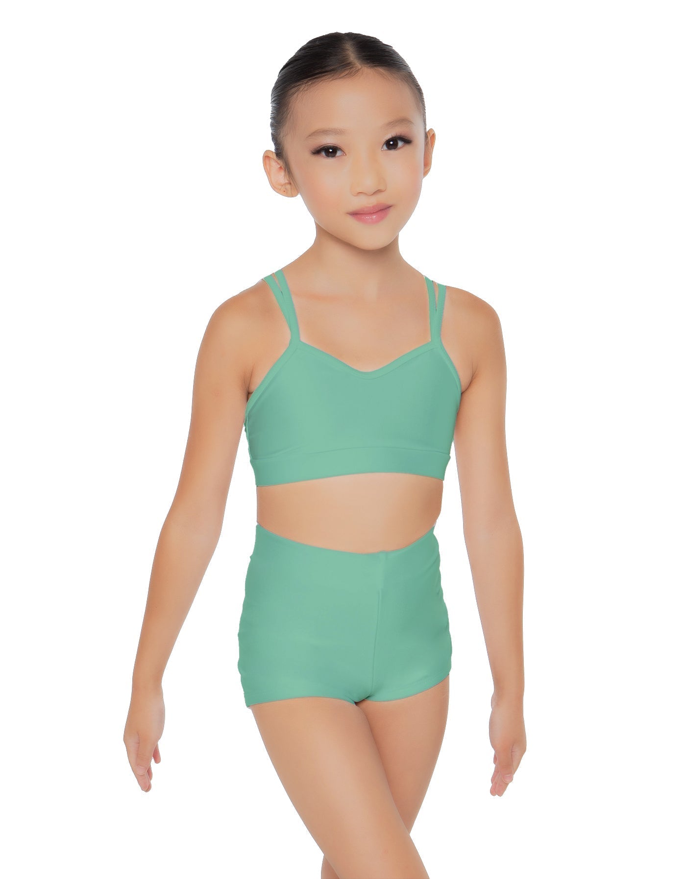 Solid Lycra Sweetheart Double Strap Halter Bra