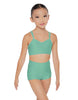 Solid Lycra Sweetheart Double Strap Halter Bra