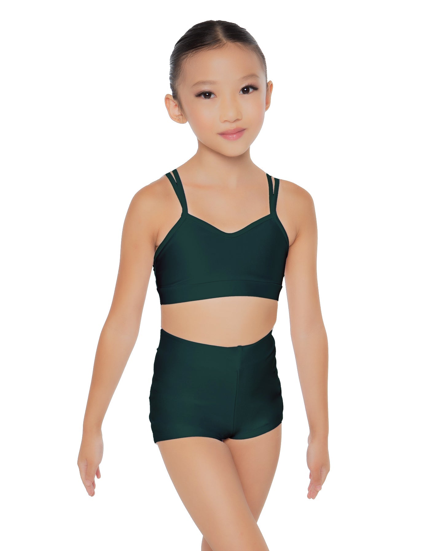 Solid Lycra Sweetheart Double Strap Halter Bra