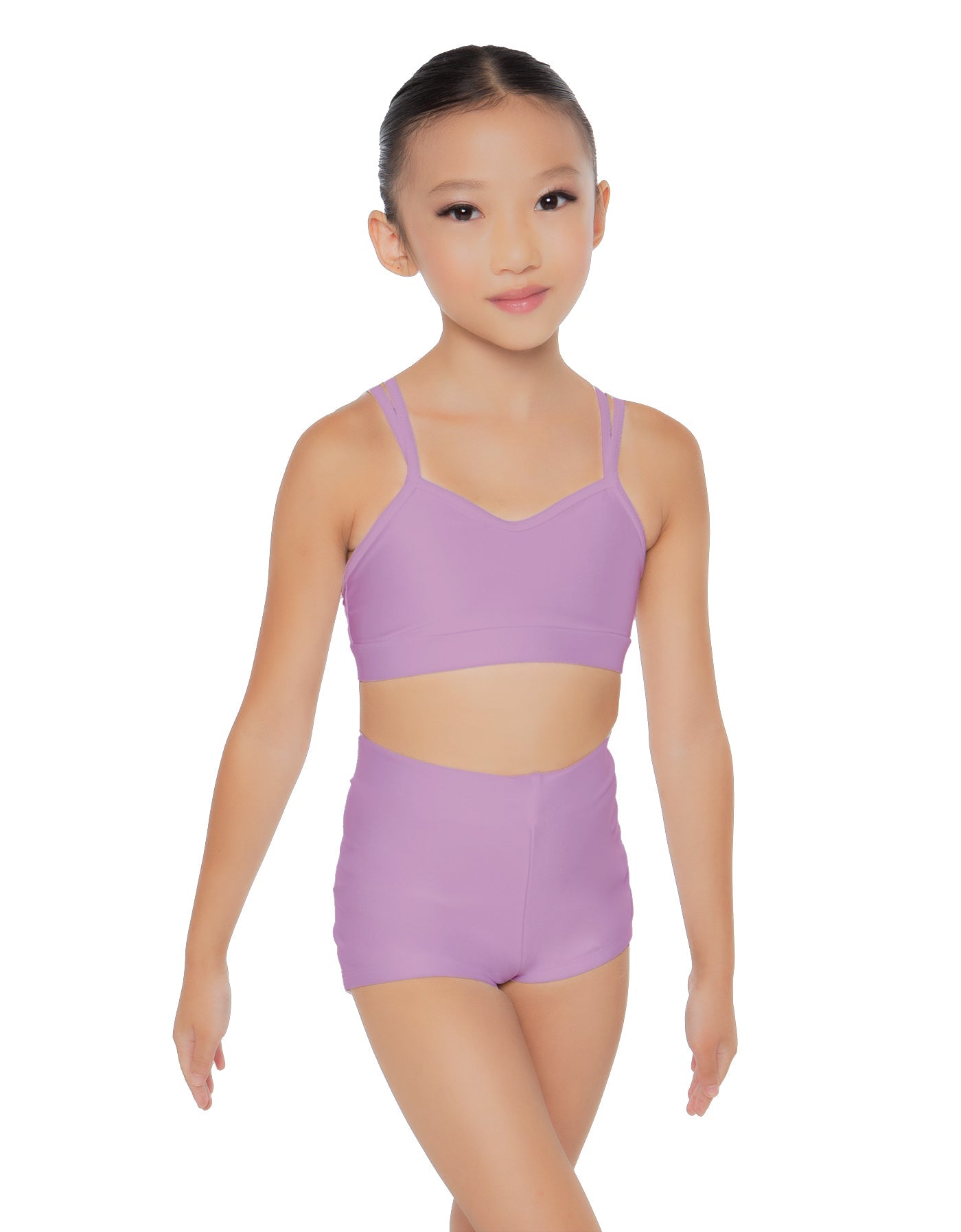 Solid Lycra Sweetheart Double Strap Halter Bra