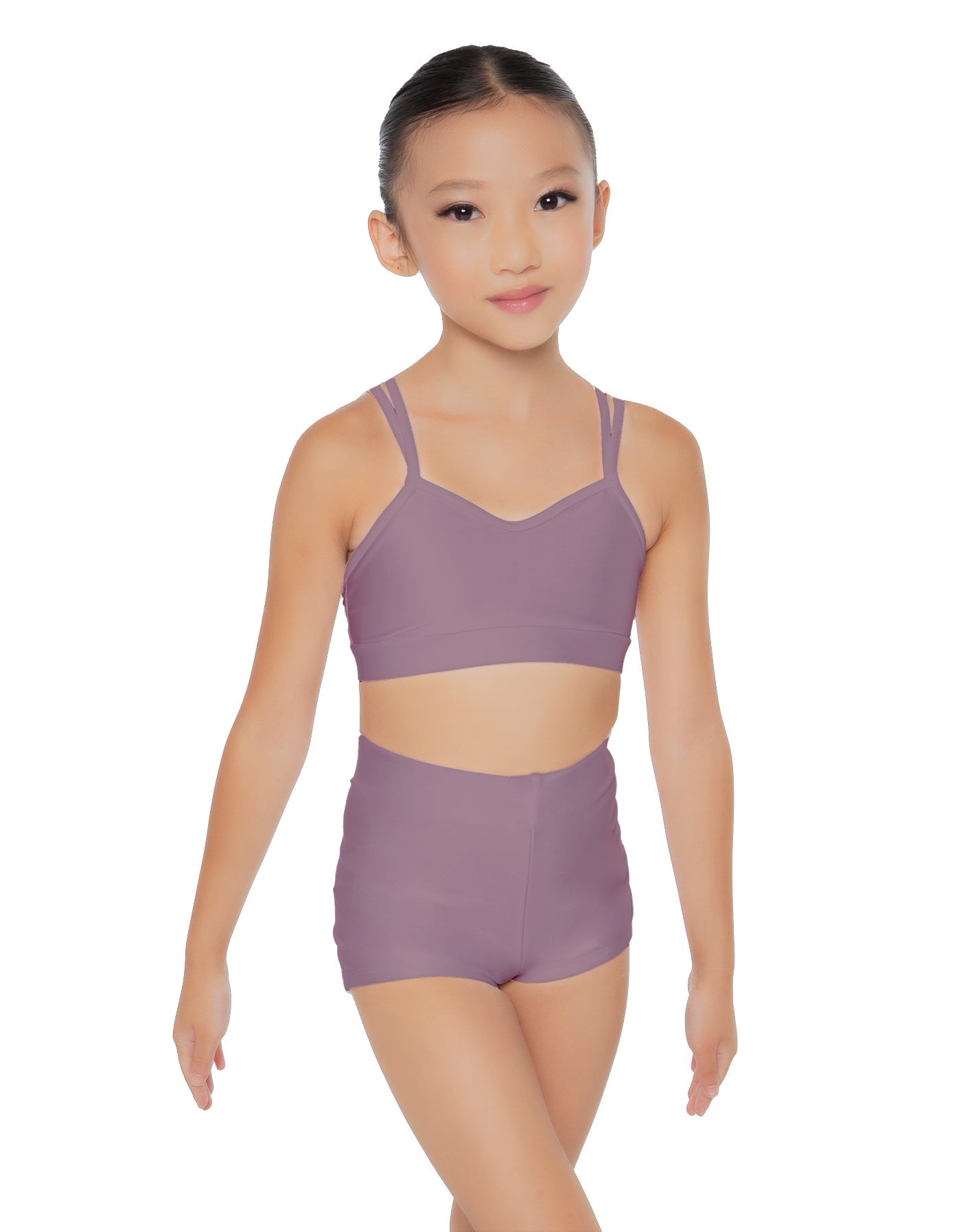 Solid Lycra Sweetheart Double Strap Halter Bra