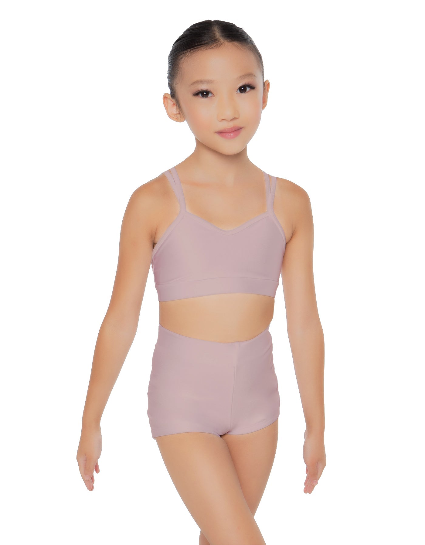 Solid Lycra Sweetheart Double Strap Halter Bra