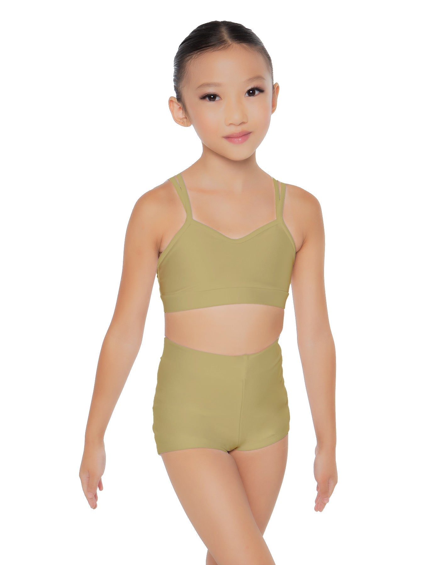 Solid Lycra Sweetheart Double Strap Halter Bra