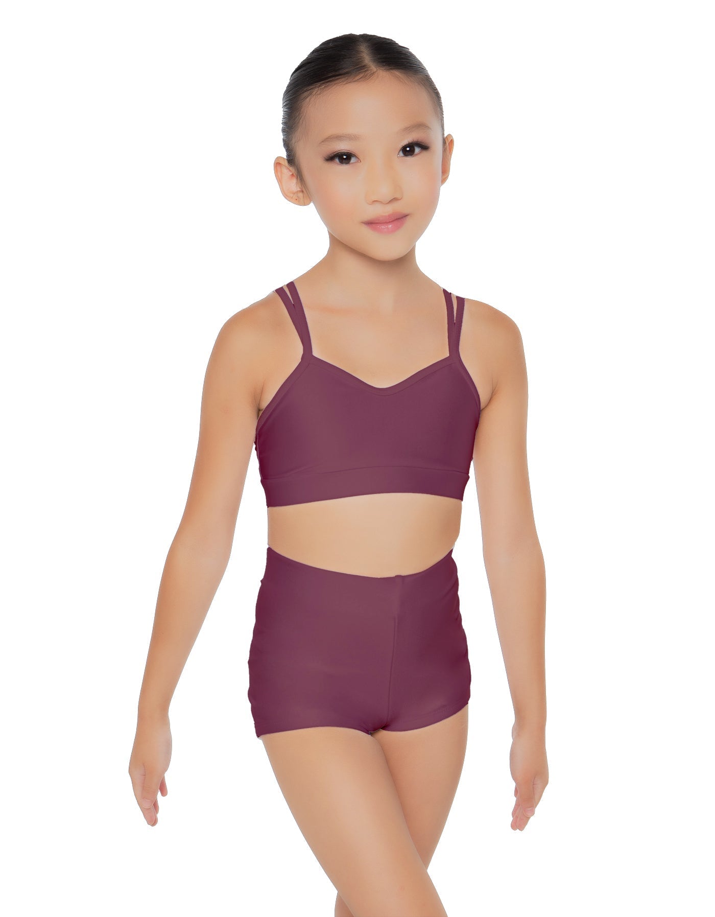 Solid Lycra Sweetheart Double Strap Halter Bra