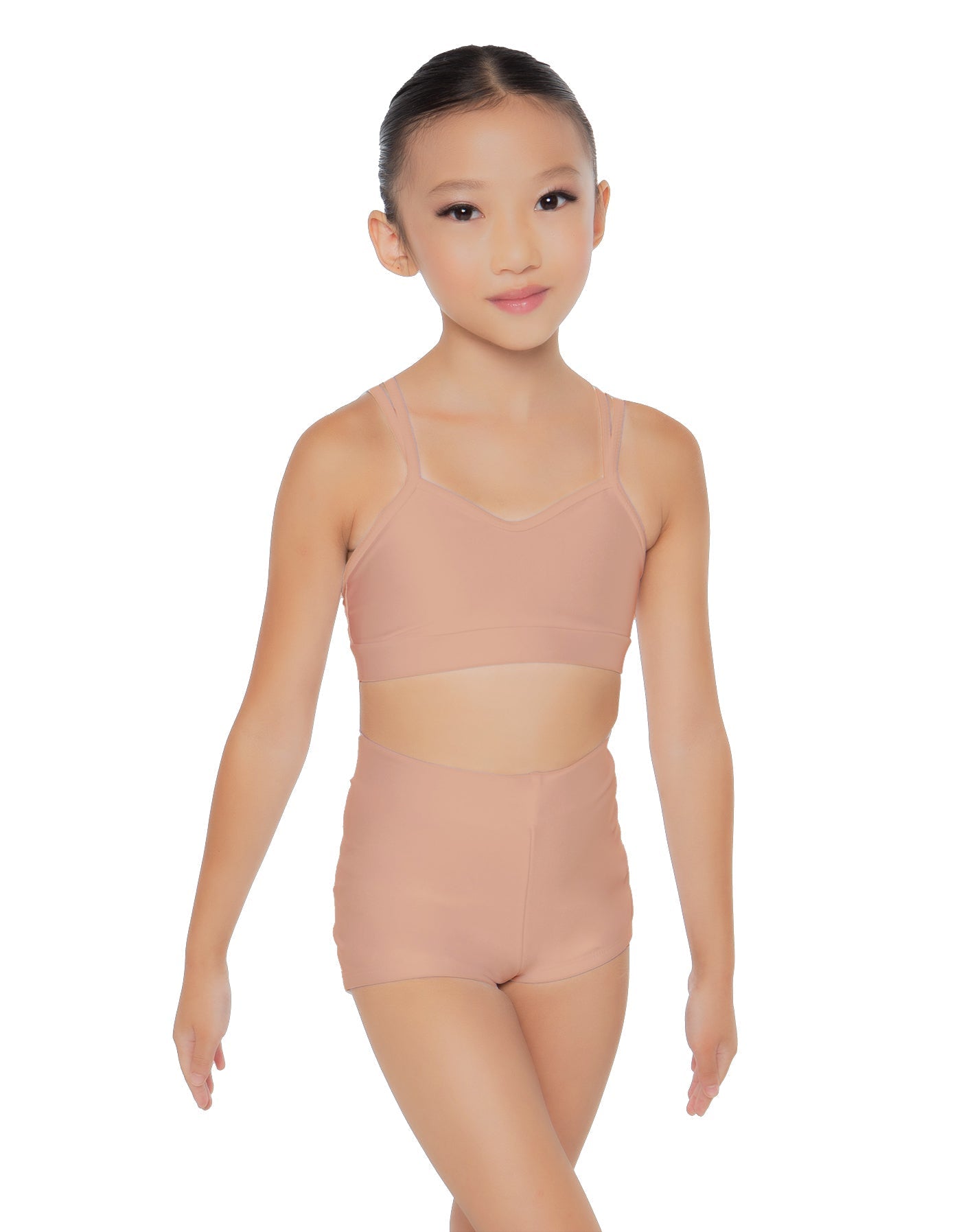 Solid Lycra Sweetheart Double Strap Halter Bra