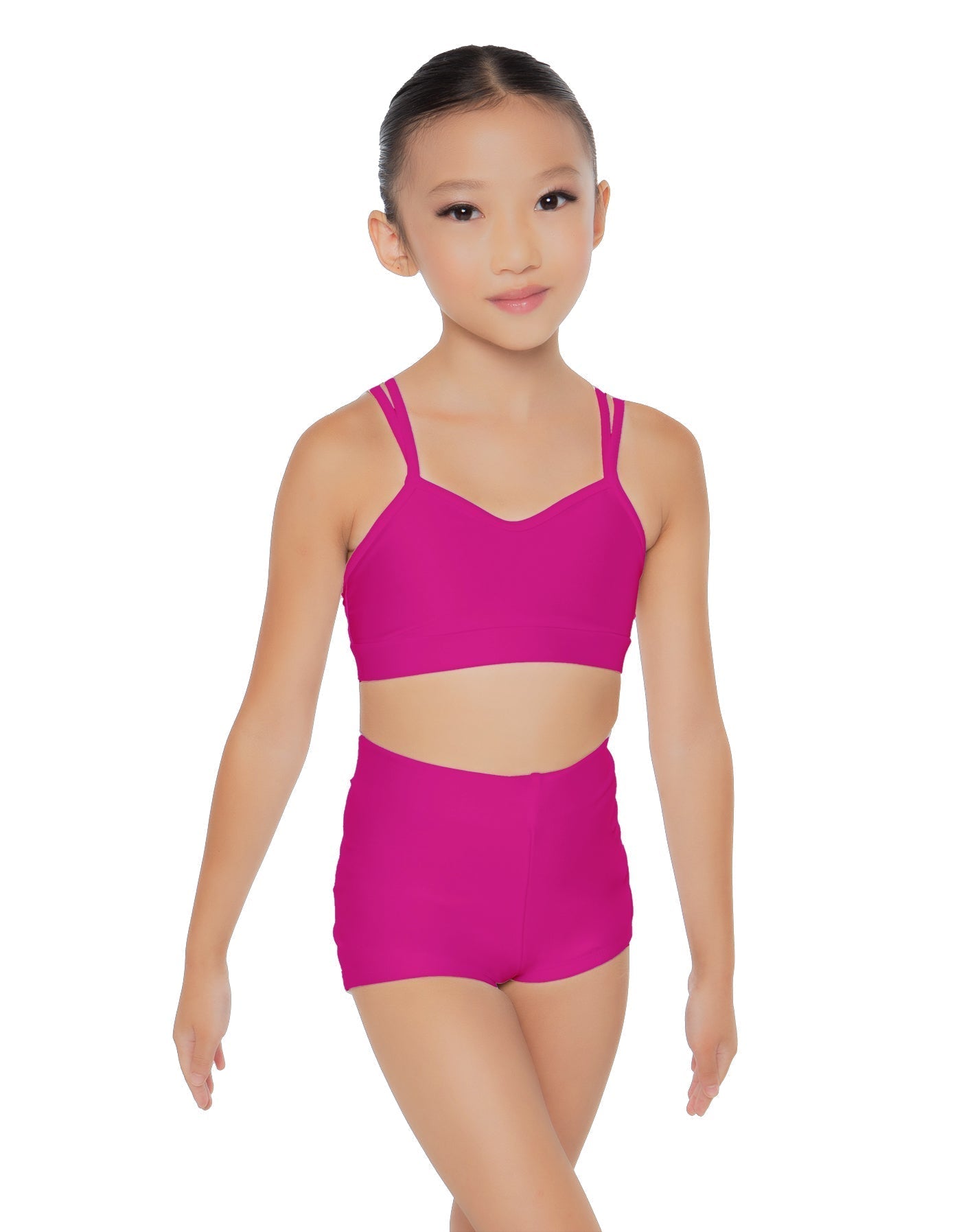Solid Lycra Sweetheart Double Strap Halter Bra