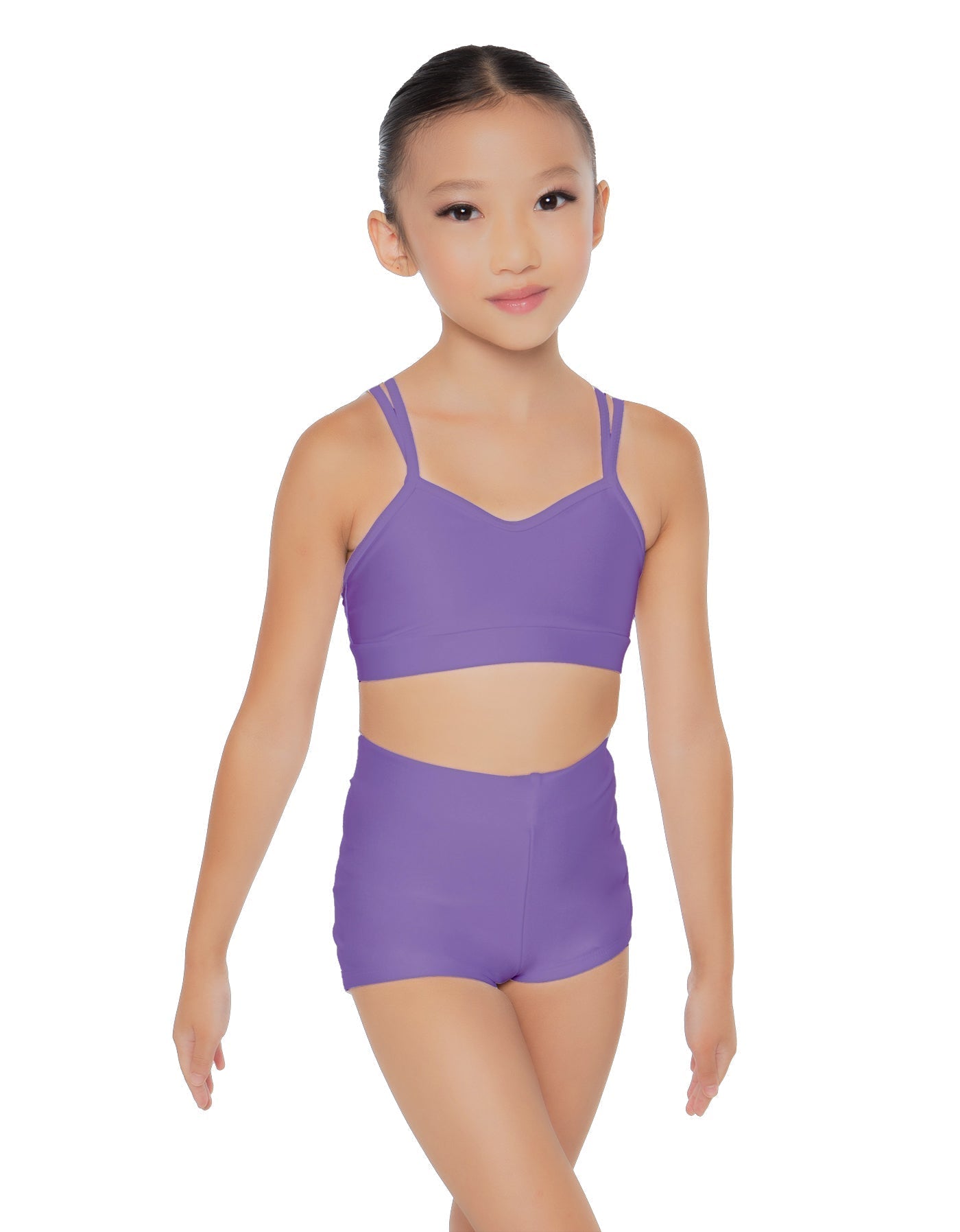 Solid Lycra Sweetheart Double Strap Halter Bra