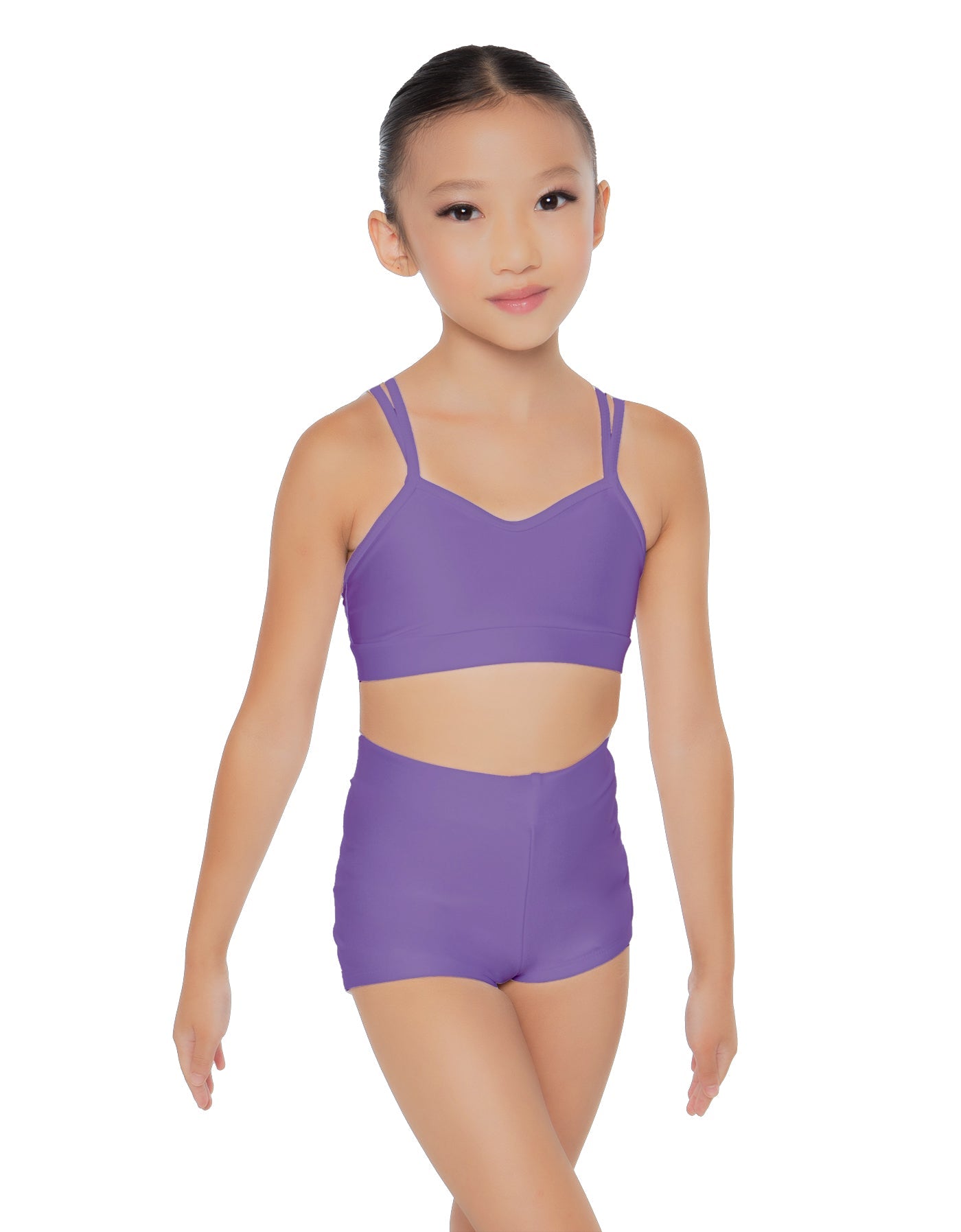 Solid Lycra Sweetheart Double Strap Halter Bra