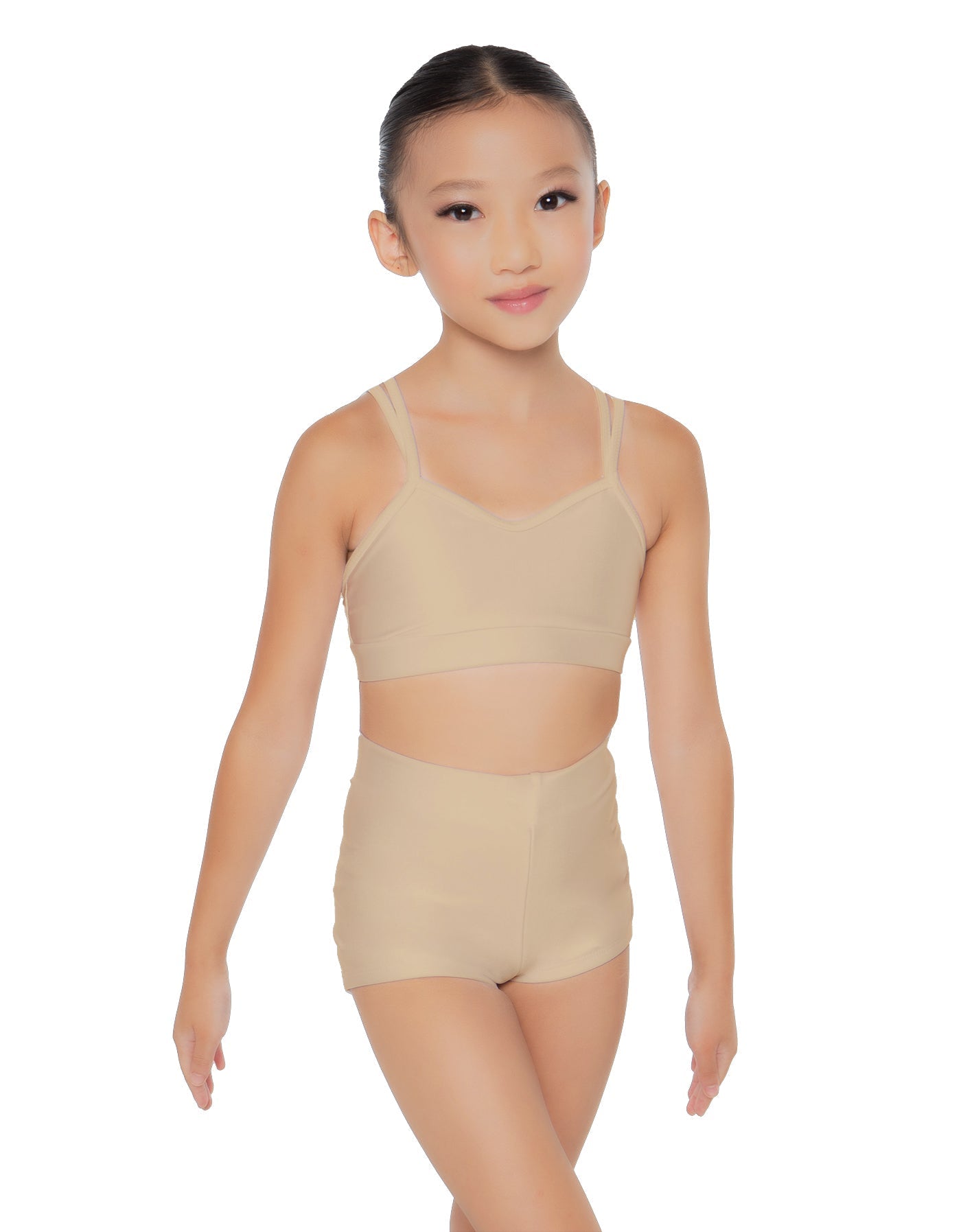 Solid Lycra Sweetheart Double Strap Halter Bra