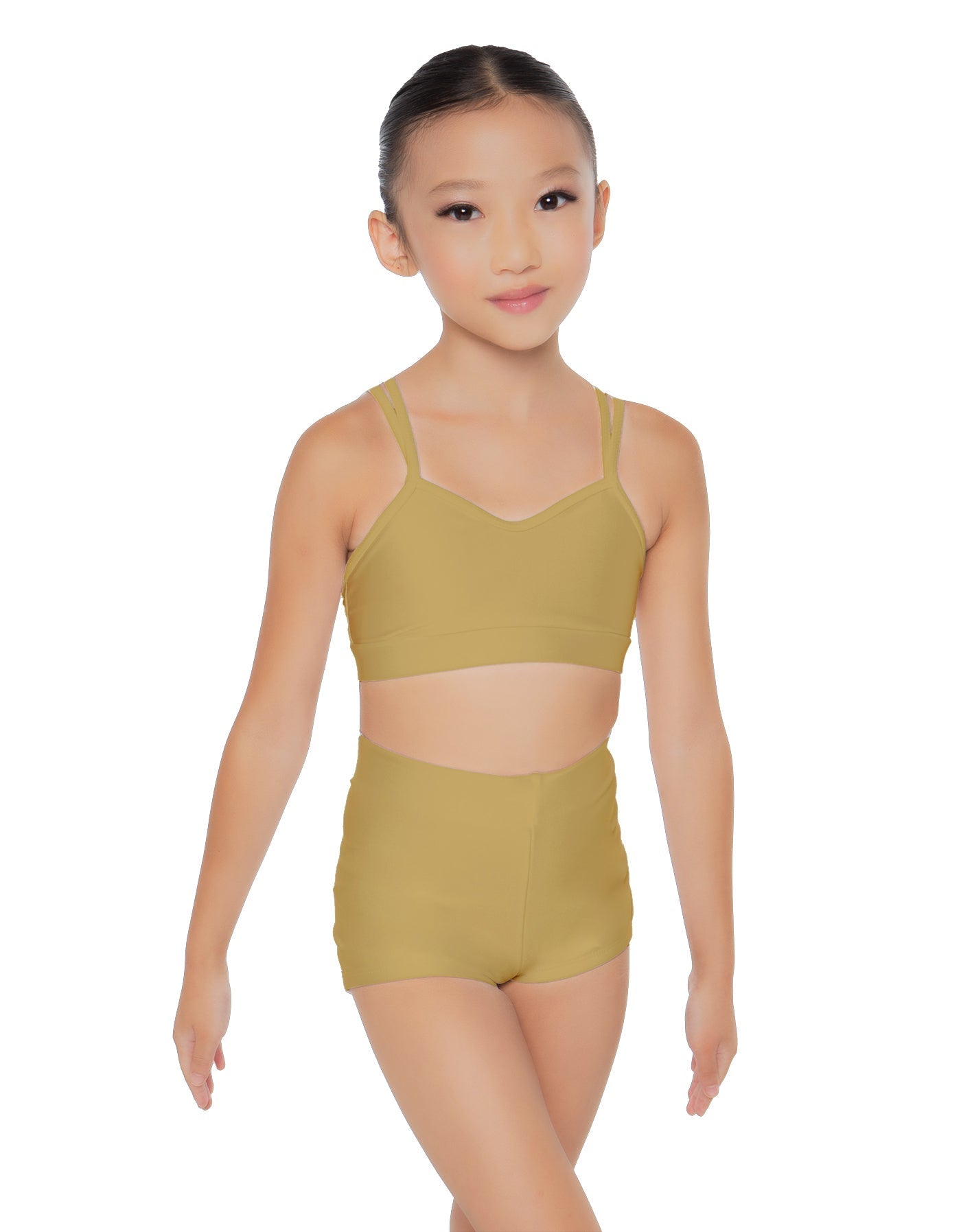 Solid Lycra Sweetheart Double Strap Halter Bra