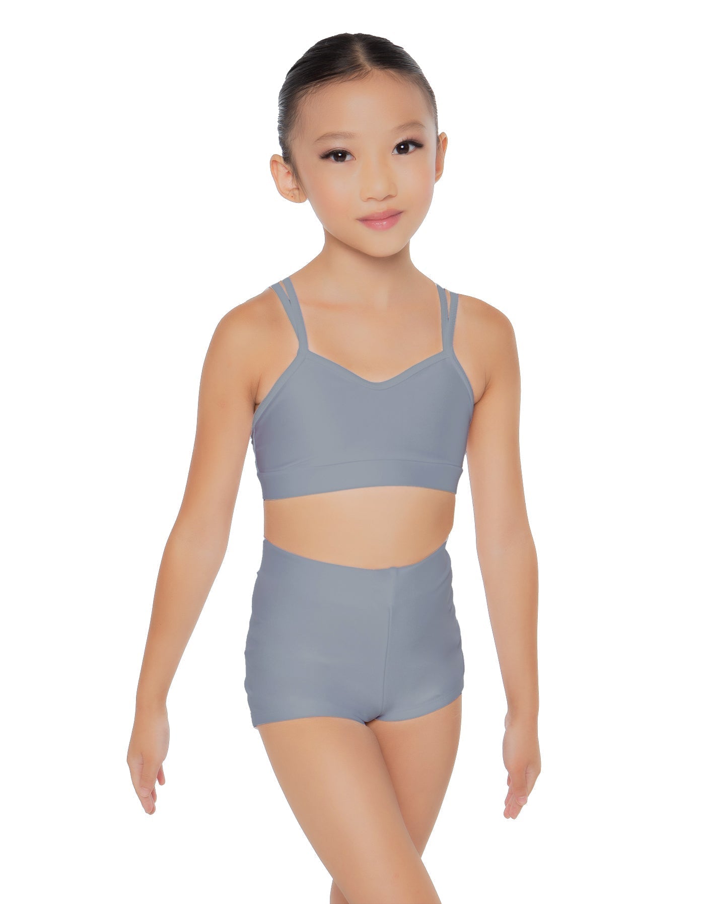 Solid Lycra Sweetheart Double Strap Halter Bra