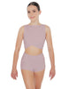 Solid Lycra Twisted Crop Top