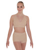 Solid Lycra Crossover Front Back Sleeveless Crop Top