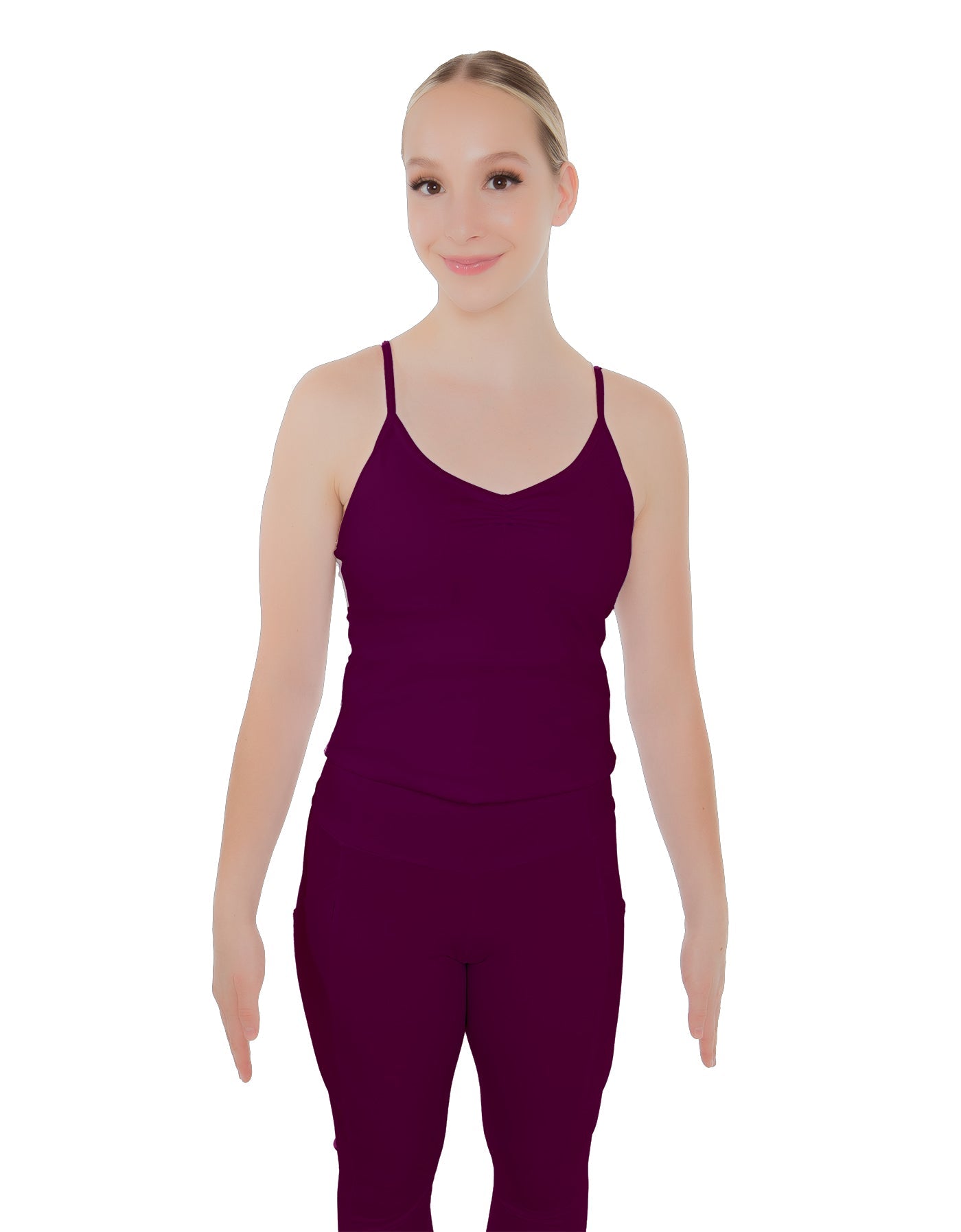 Solid Lycra Racer Strap Cami