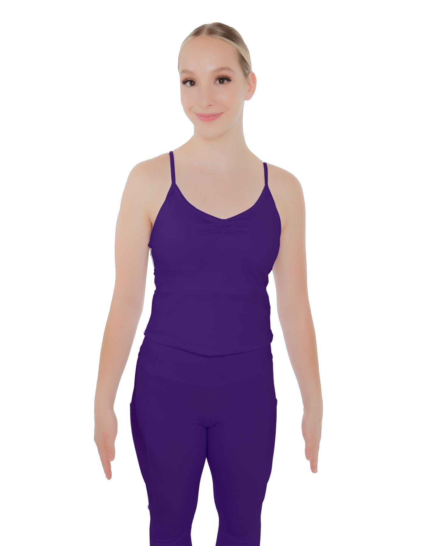 Solid Lycra Racer Strap Cami