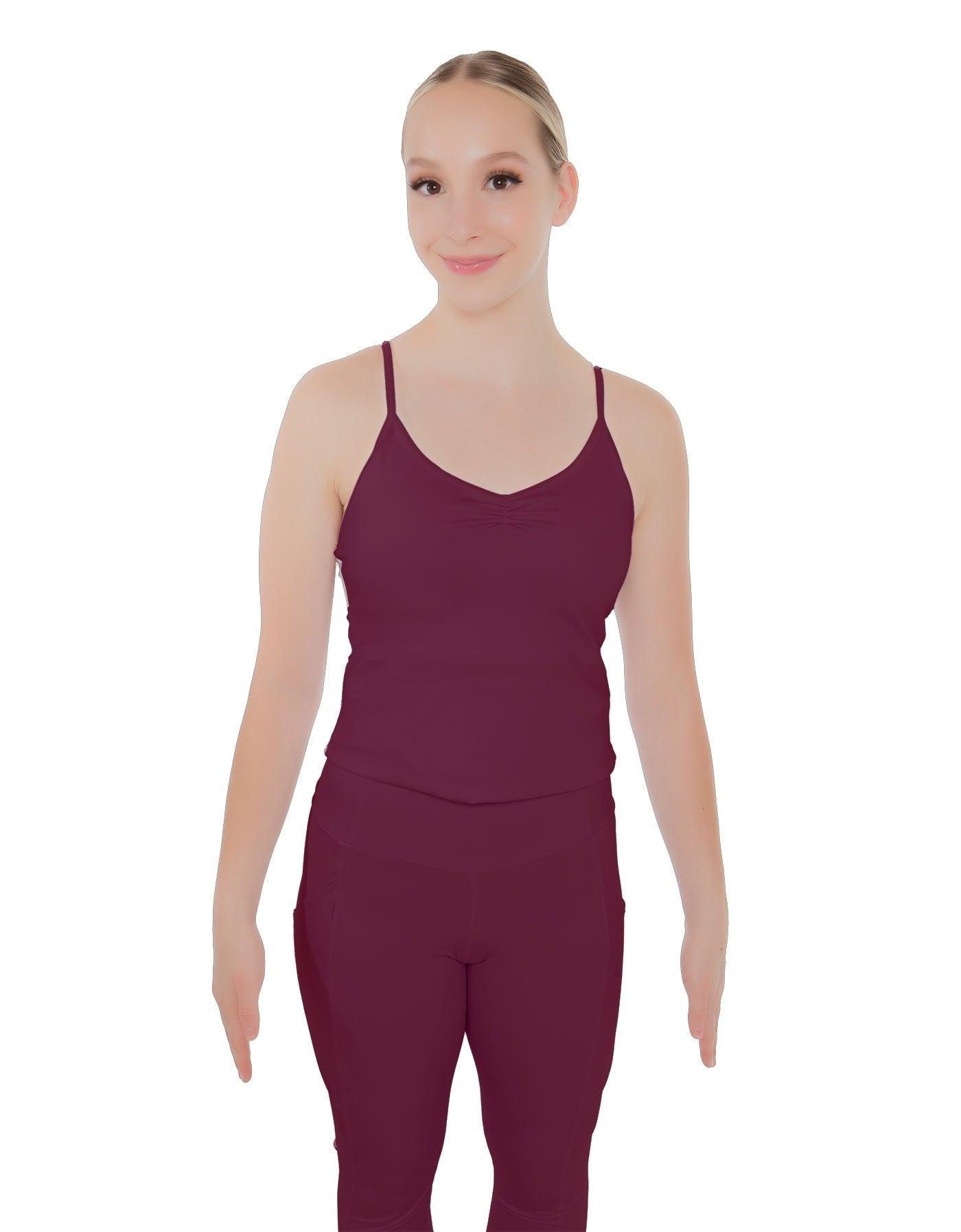 Solid Lycra Racer Strap Cami