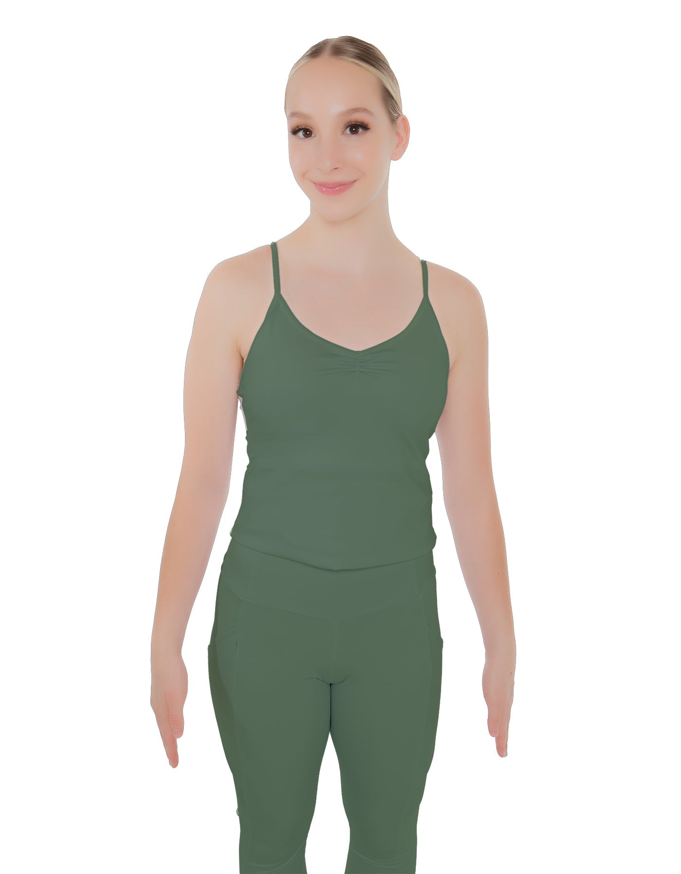 Solid Lycra Racer Strap Cami