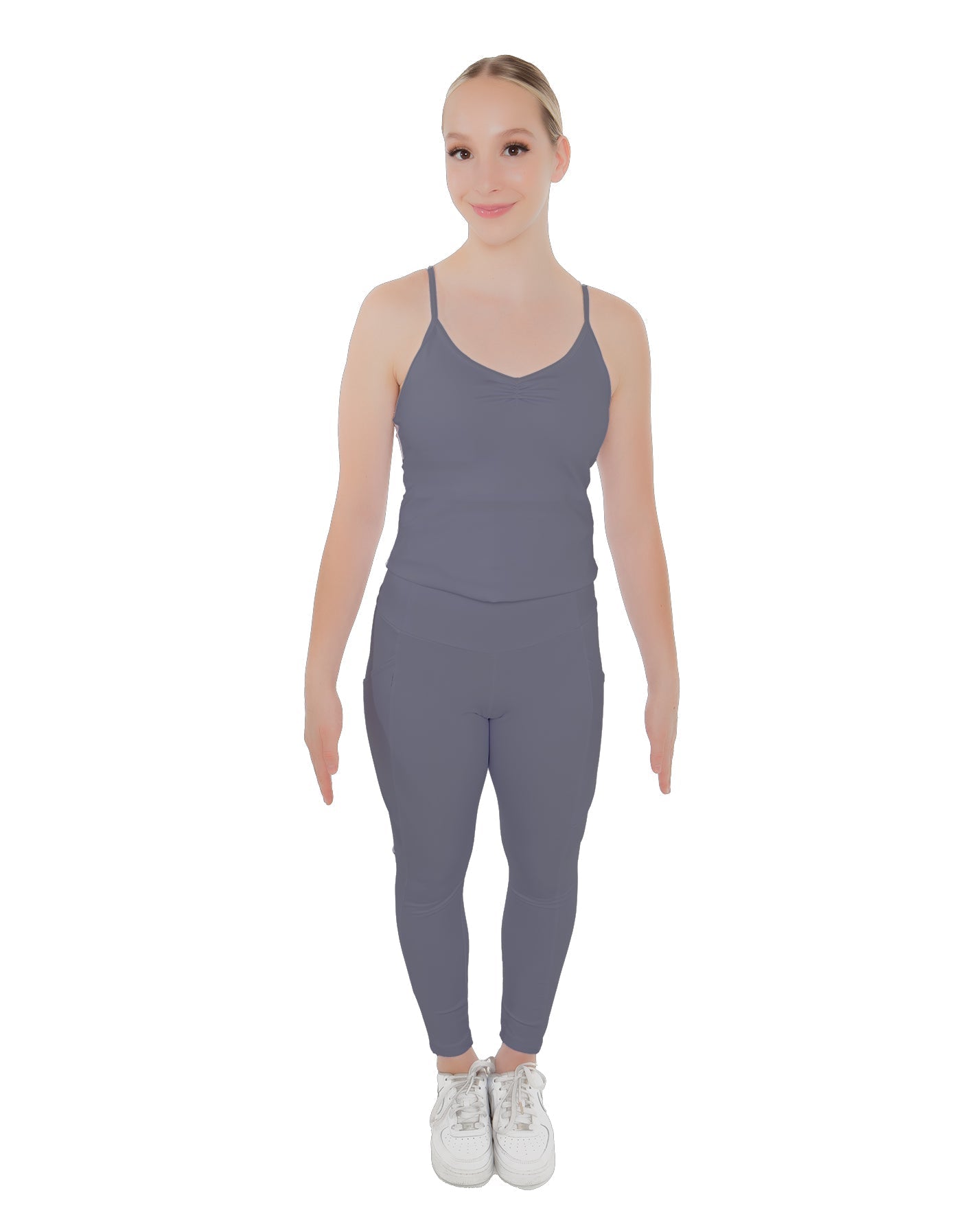 Solid Lycra Pocket Yoga Legging