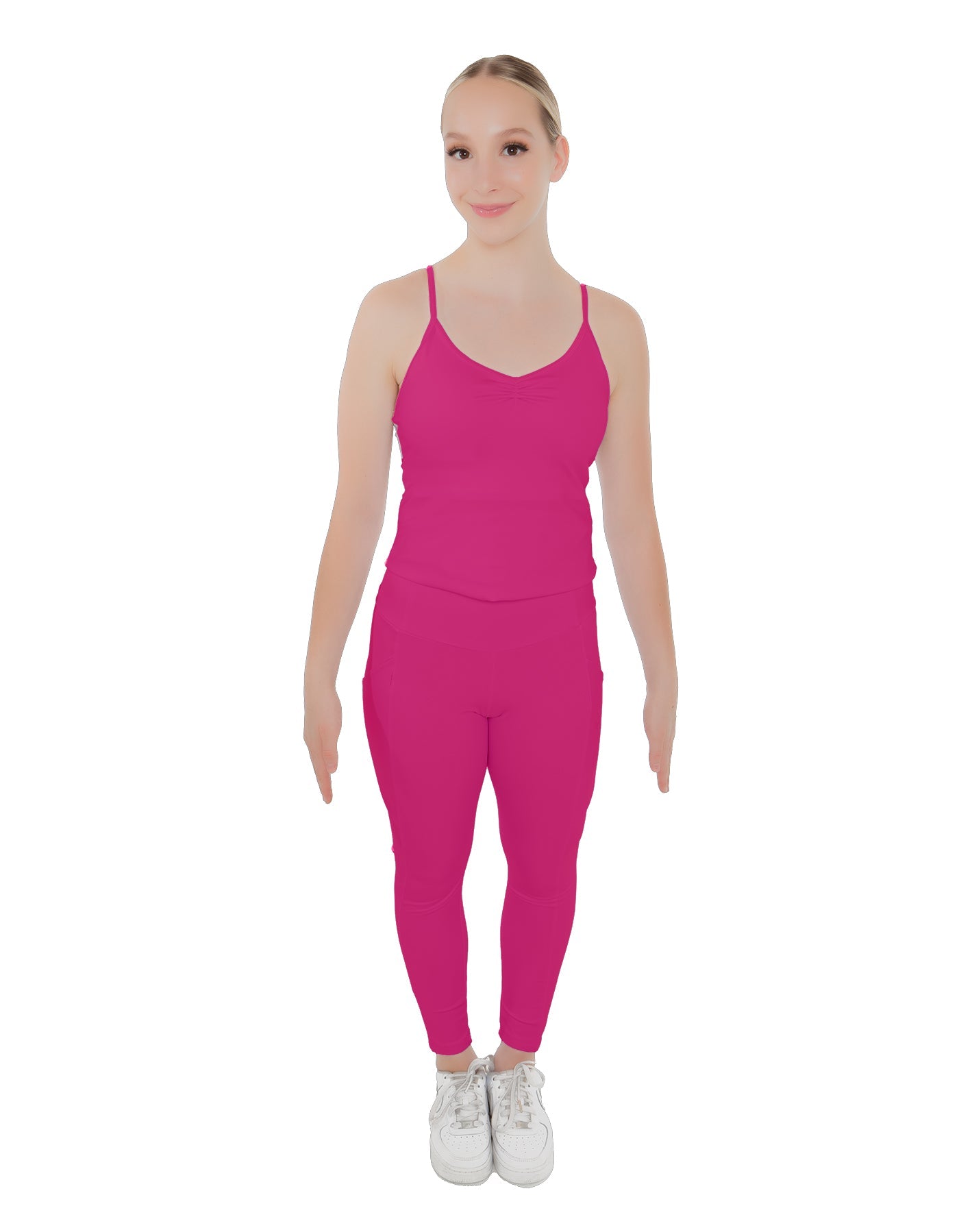 Solid Lycra Pocket Yoga Legging