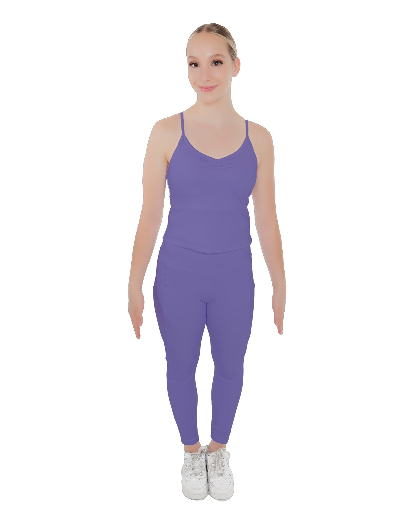 Solid Lycra Pocket Yoga Legging