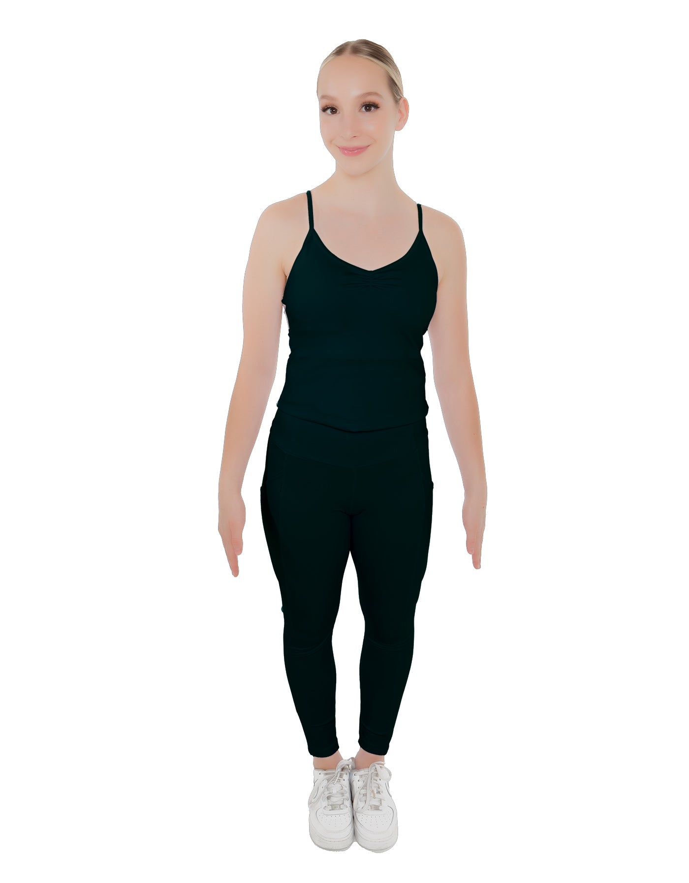 Solid Lycra Pocket Yoga Legging