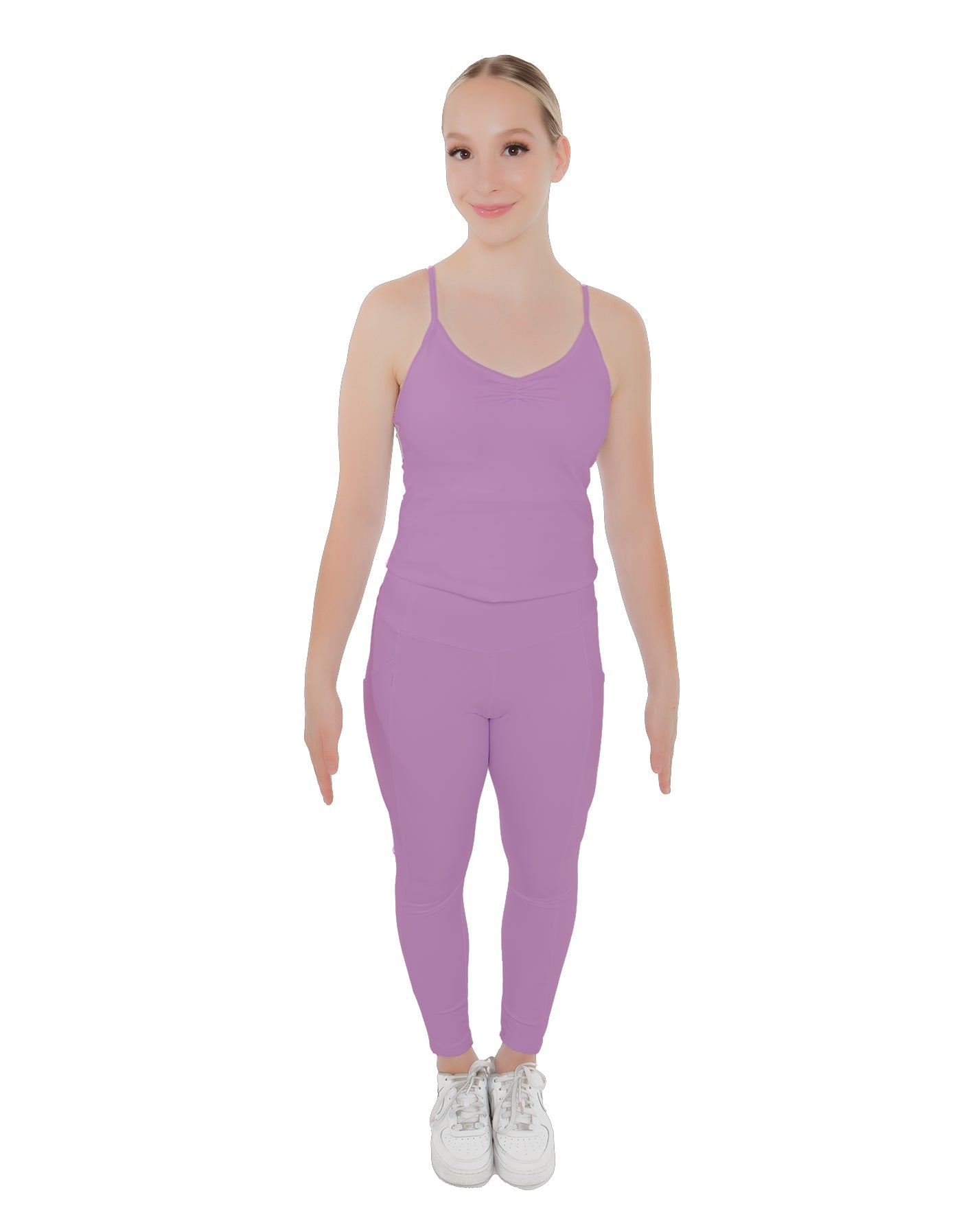 Solid Lycra Pocket Yoga Legging