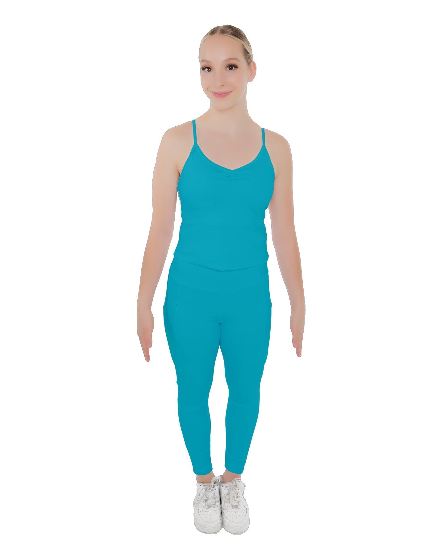 Solid Lycra Pocket Yoga Legging