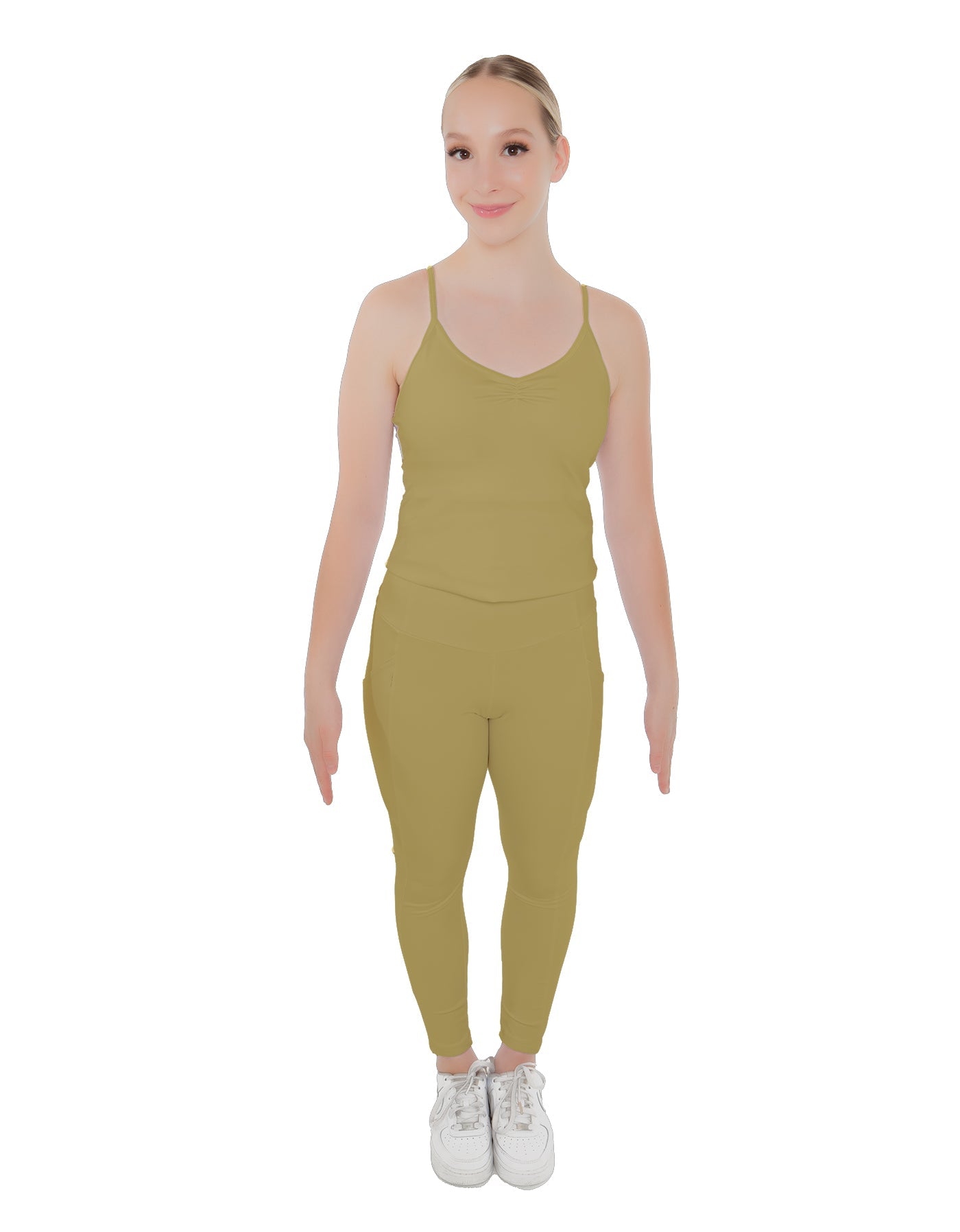 Solid Lycra Pocket Yoga Legging