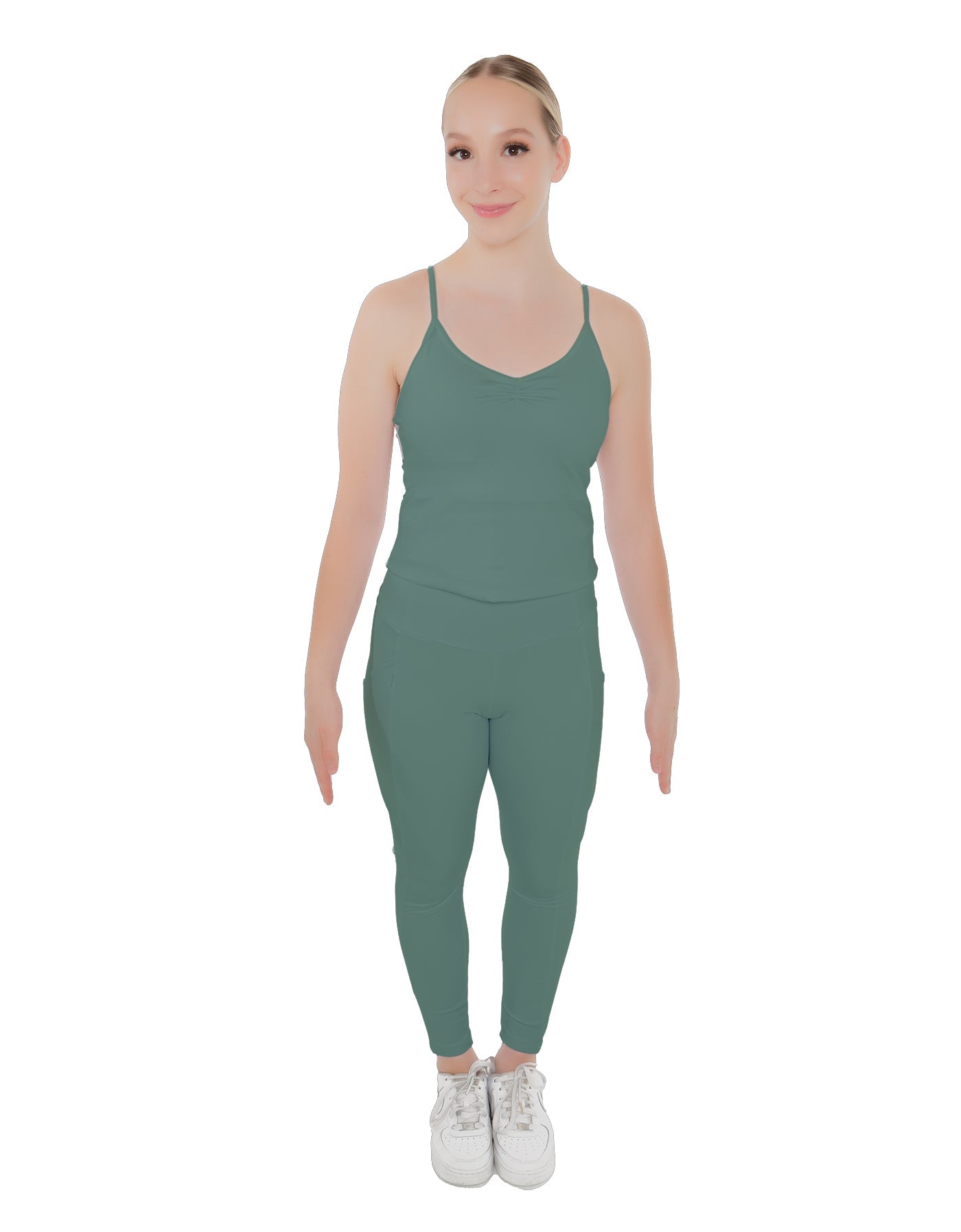 Solid Lycra Pocket Yoga Legging
