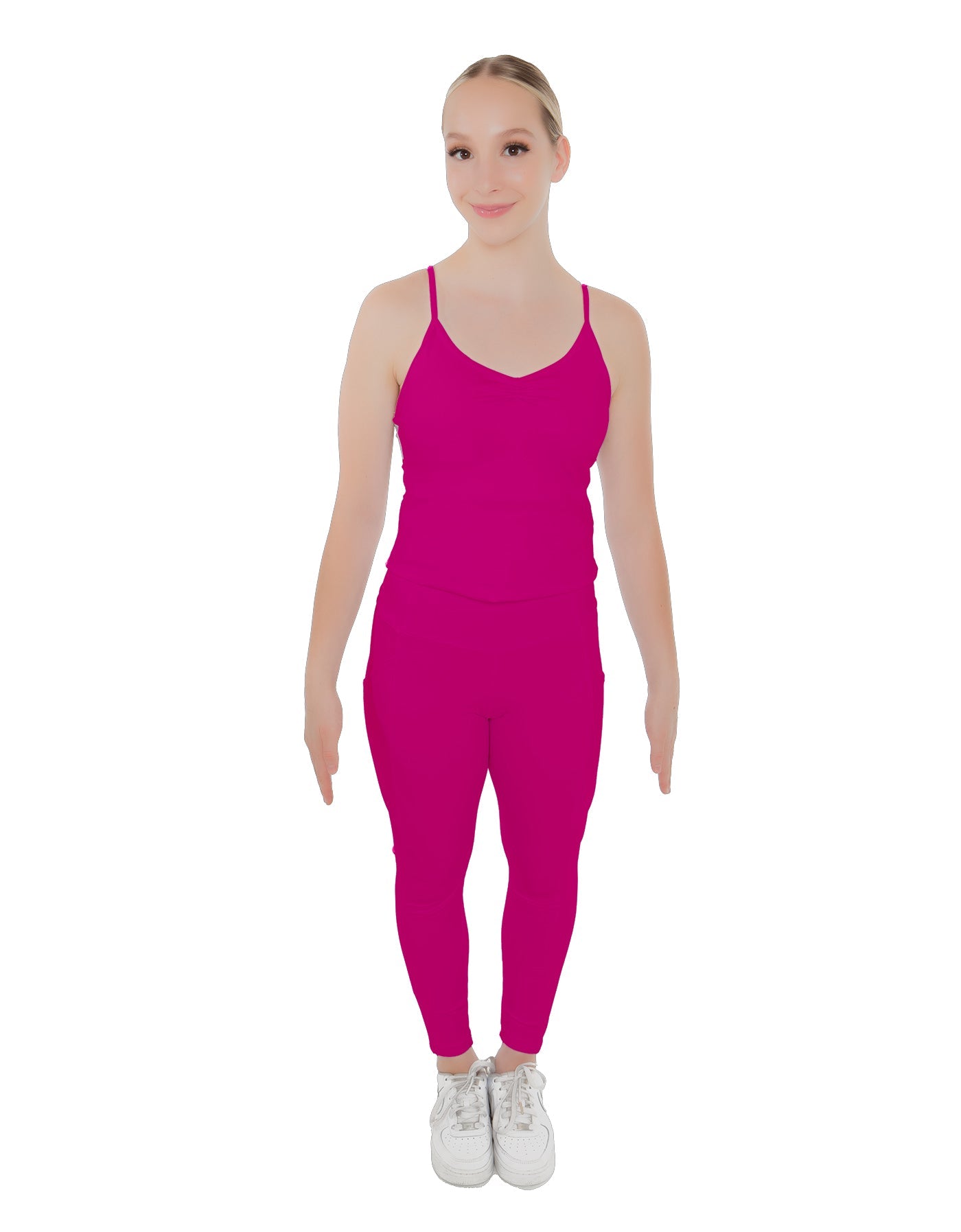Solid Lycra Pocket Yoga Legging