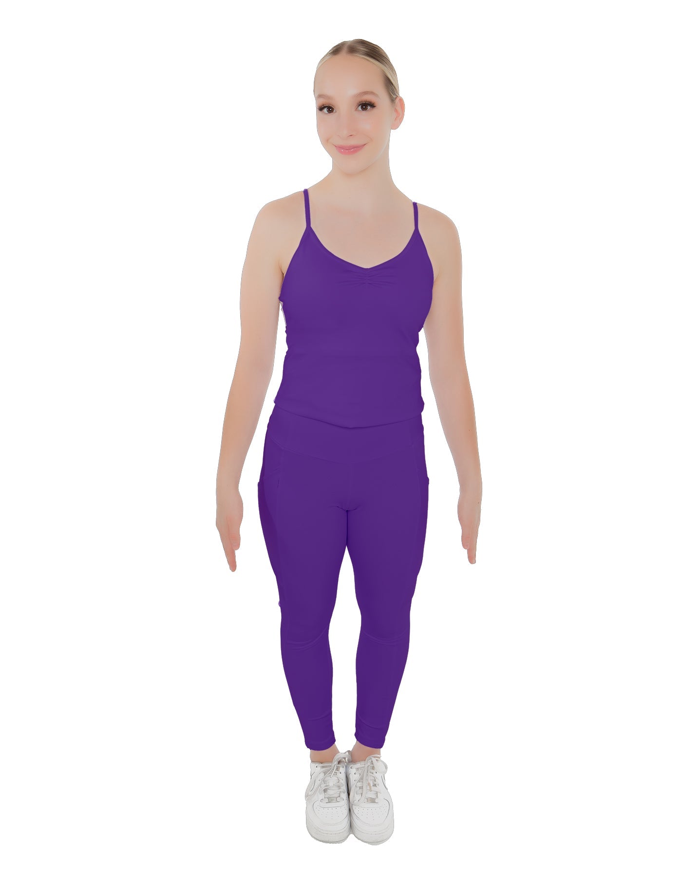 Solid Lycra Pocket Yoga Legging