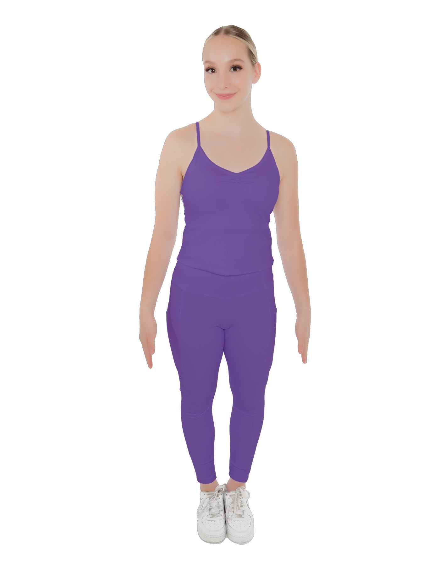 Solid Lycra Pocket Yoga Legging