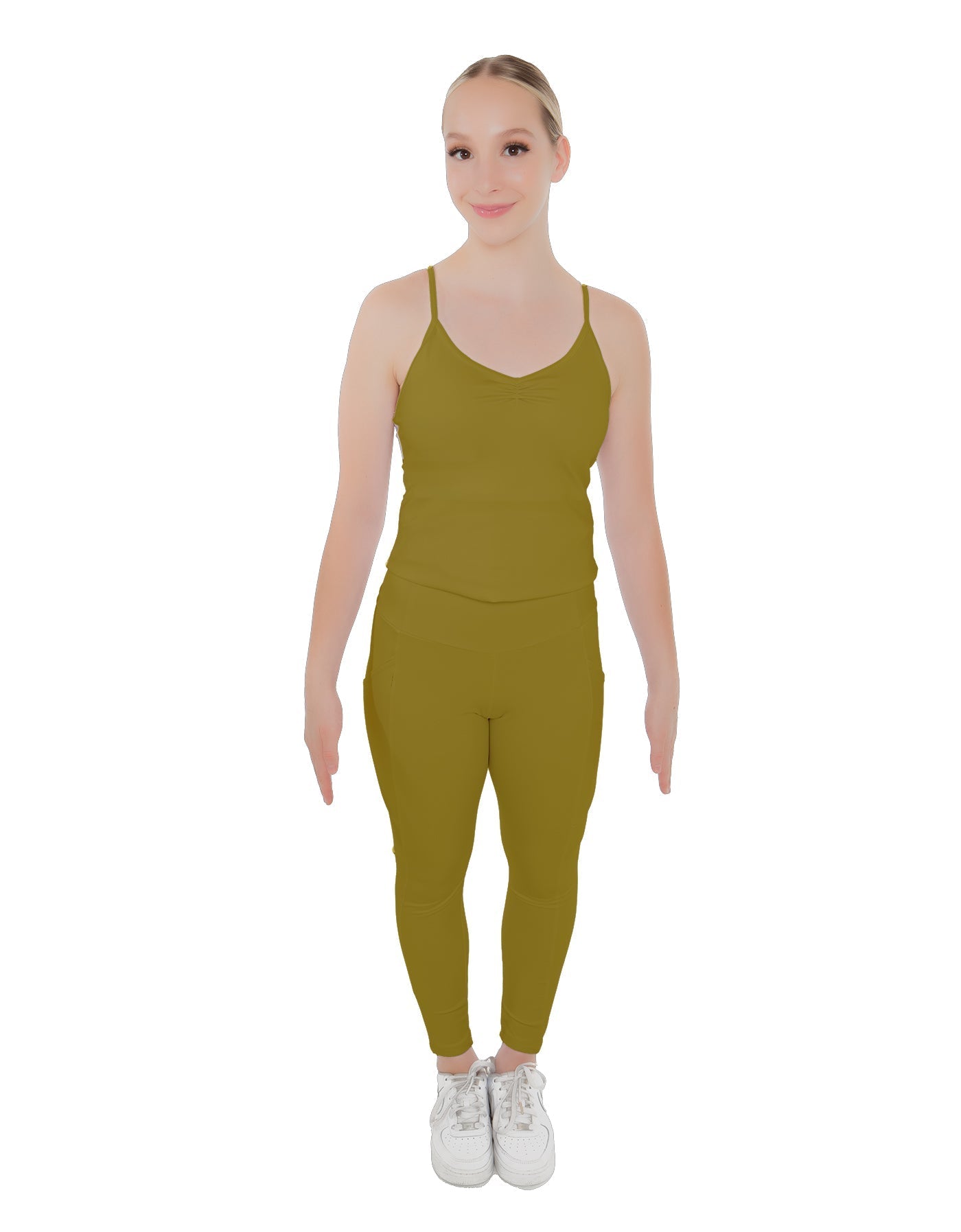 Solid Lycra Pocket Yoga Legging