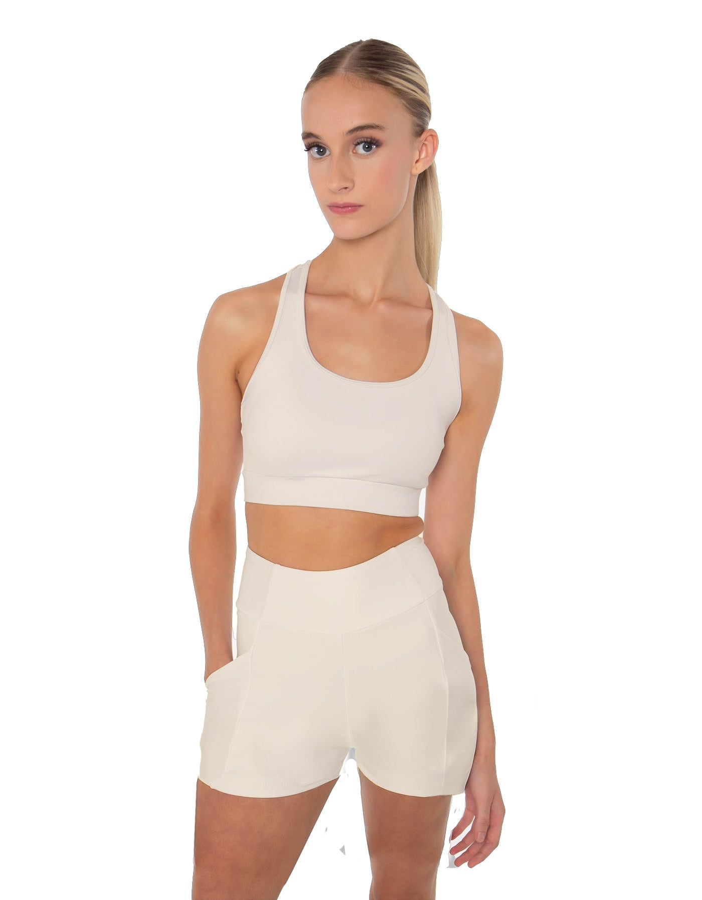 Solid Lycra Pocket Short