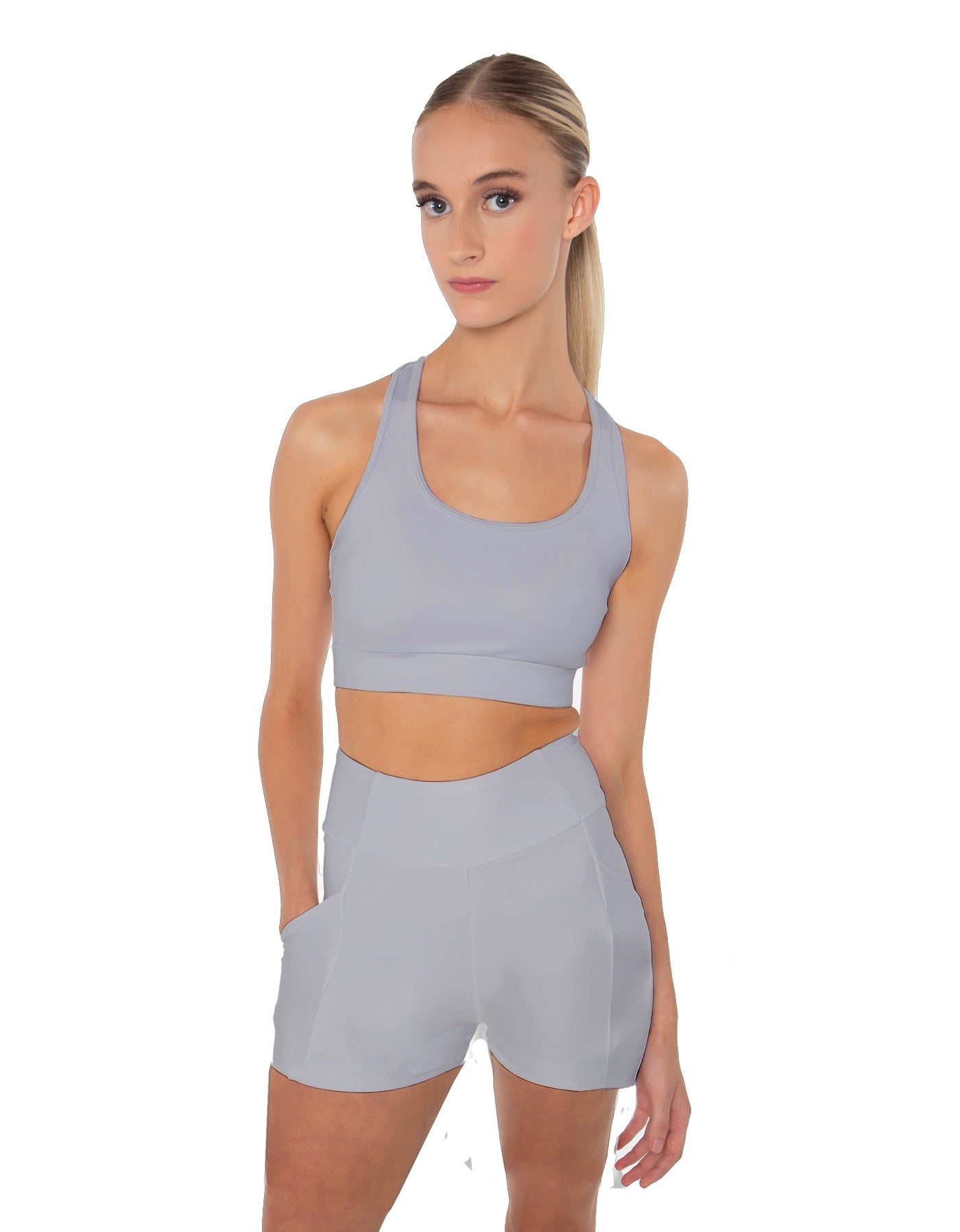 Solid Lycra Pocket Short