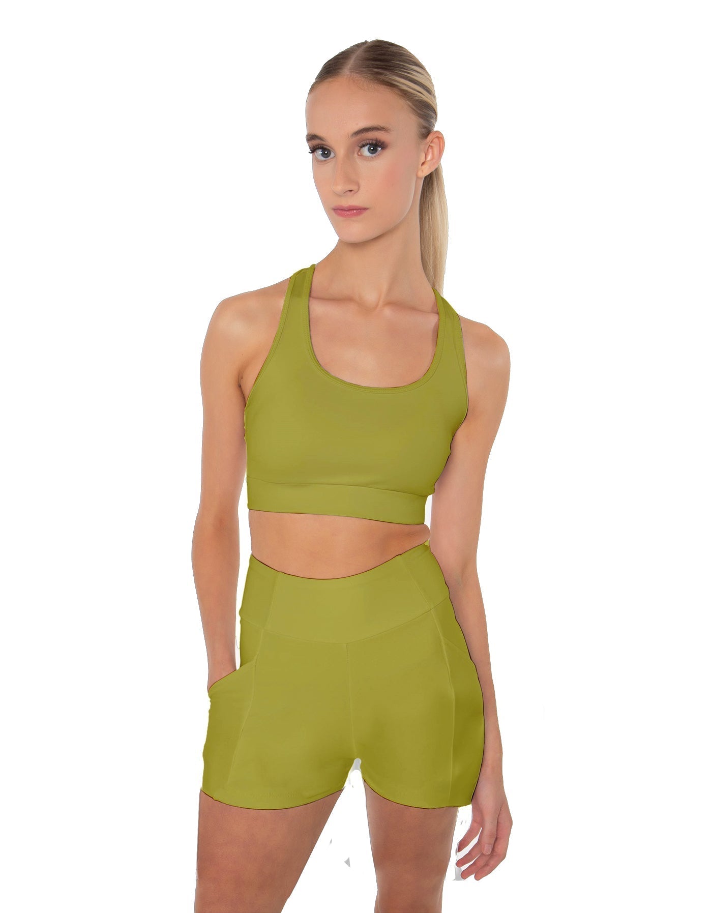 Solid Lycra Pocket Short