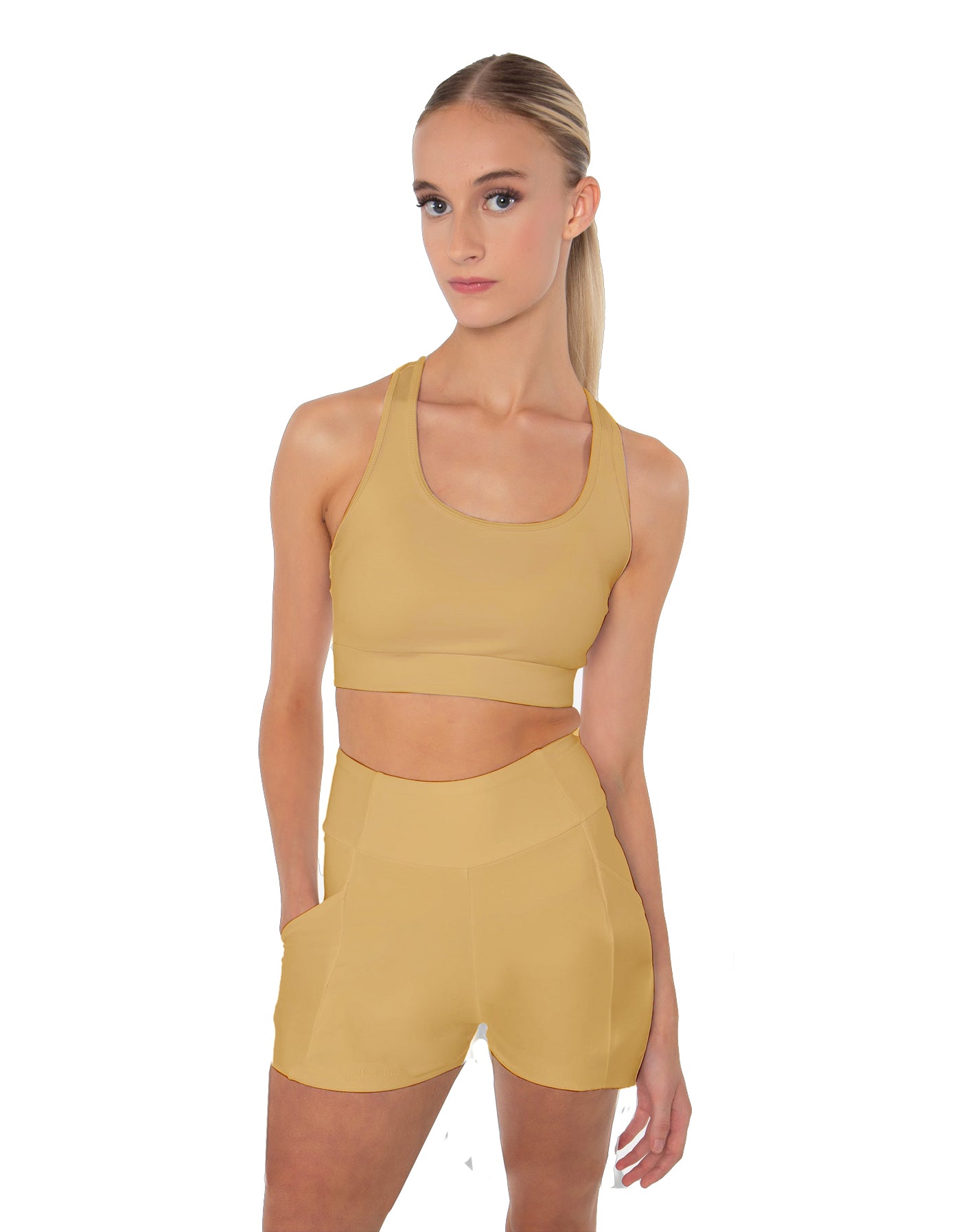 Solid Lycra Pocket Short