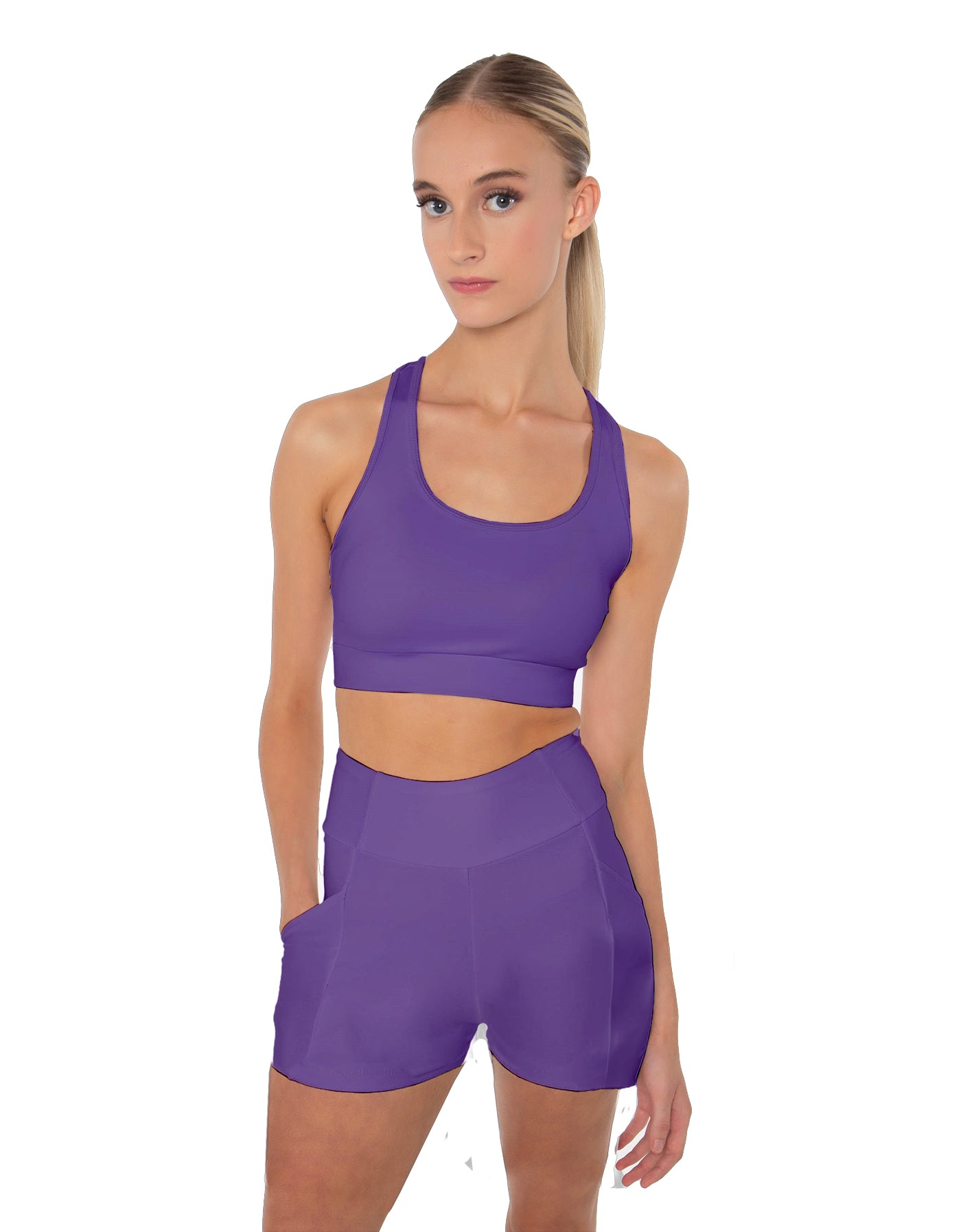 Solid Lycra Pocket Short