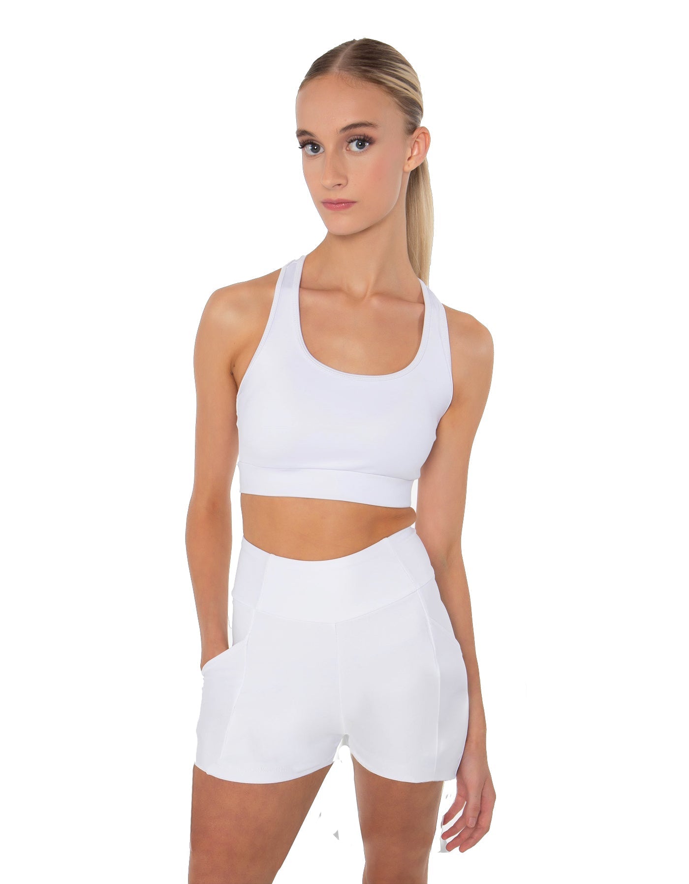 Solid Lycra Pocket Short