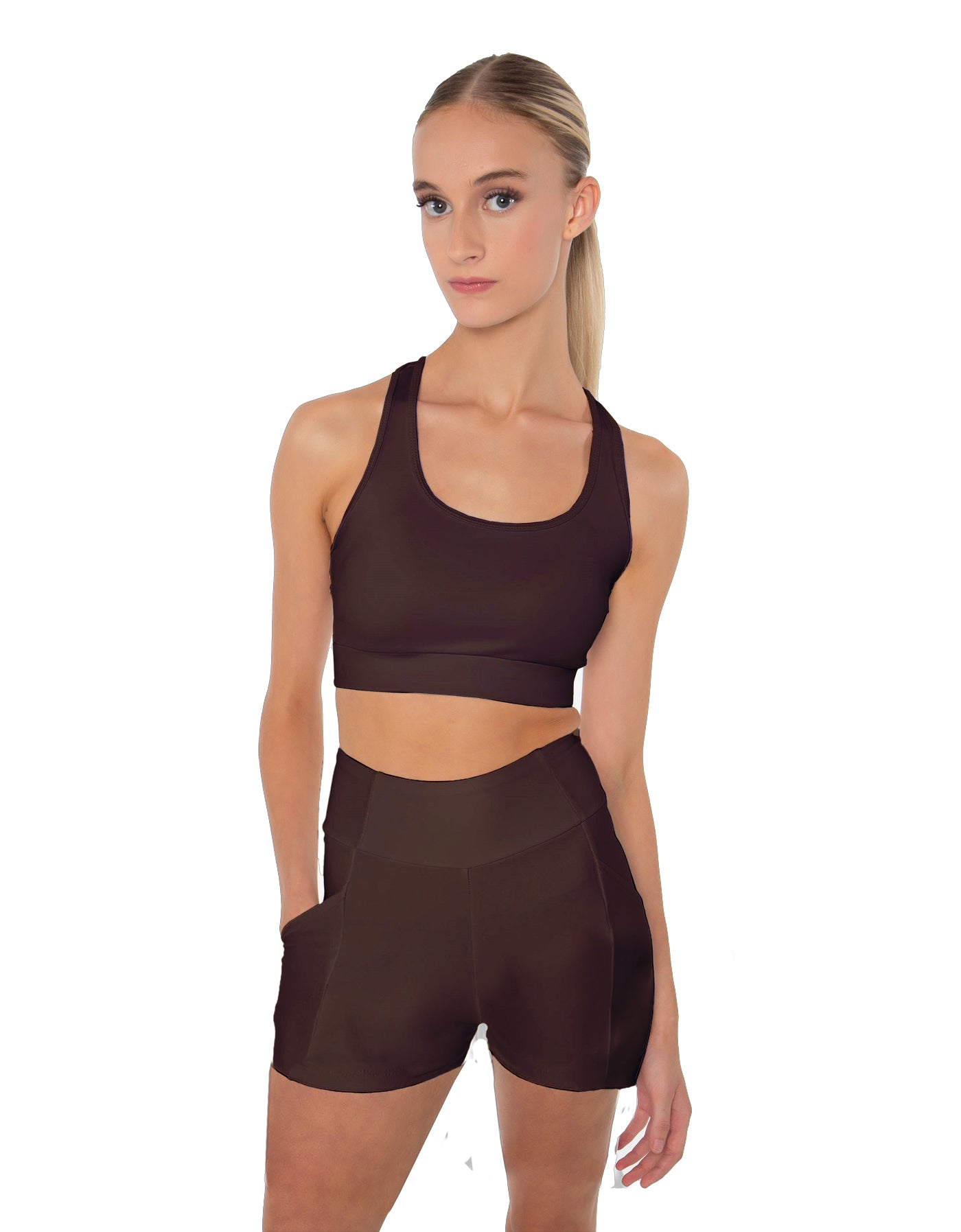 Solid Lycra Pocket Short