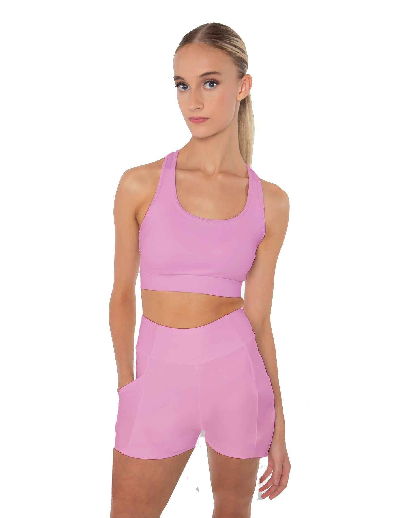 Solid Lycra Pocket Short